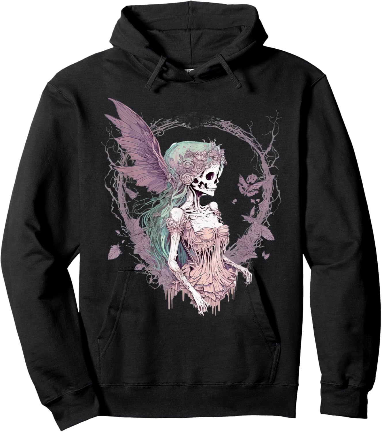 Goth Fairycore Aesthetic Gothic Fairy Aesthetic Hoodie - Hoodie | Black