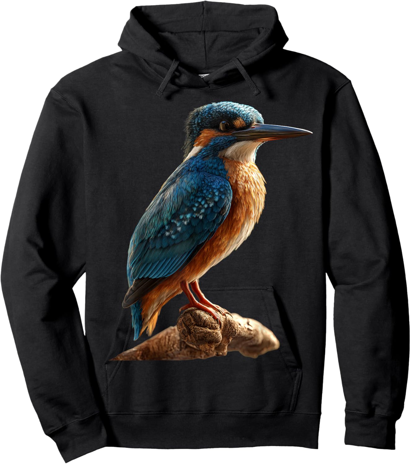 Kingfisher Kingfisher Bird Soft Kingfisher Hoodie - Hoodie | Black