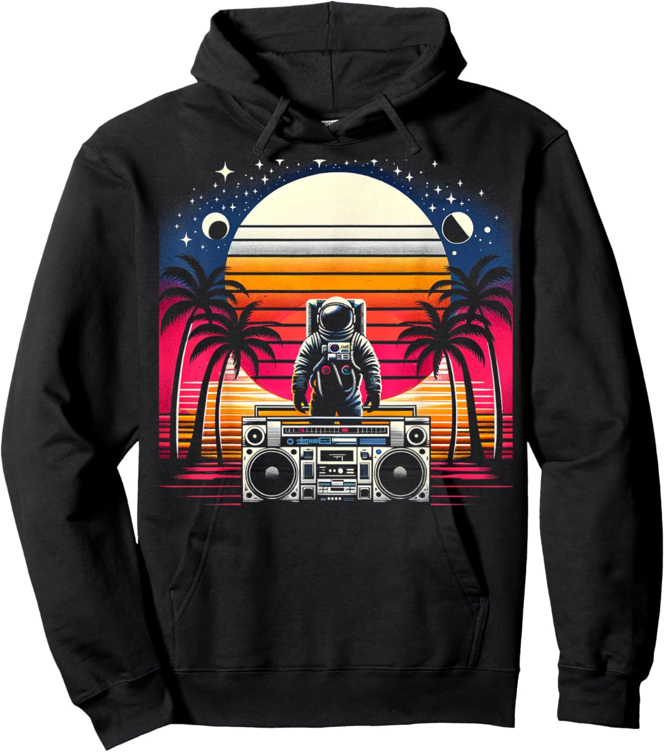 CosmoBeat | Men Women (S-6XL) | Graphic Hoodie - Hoodie | Black