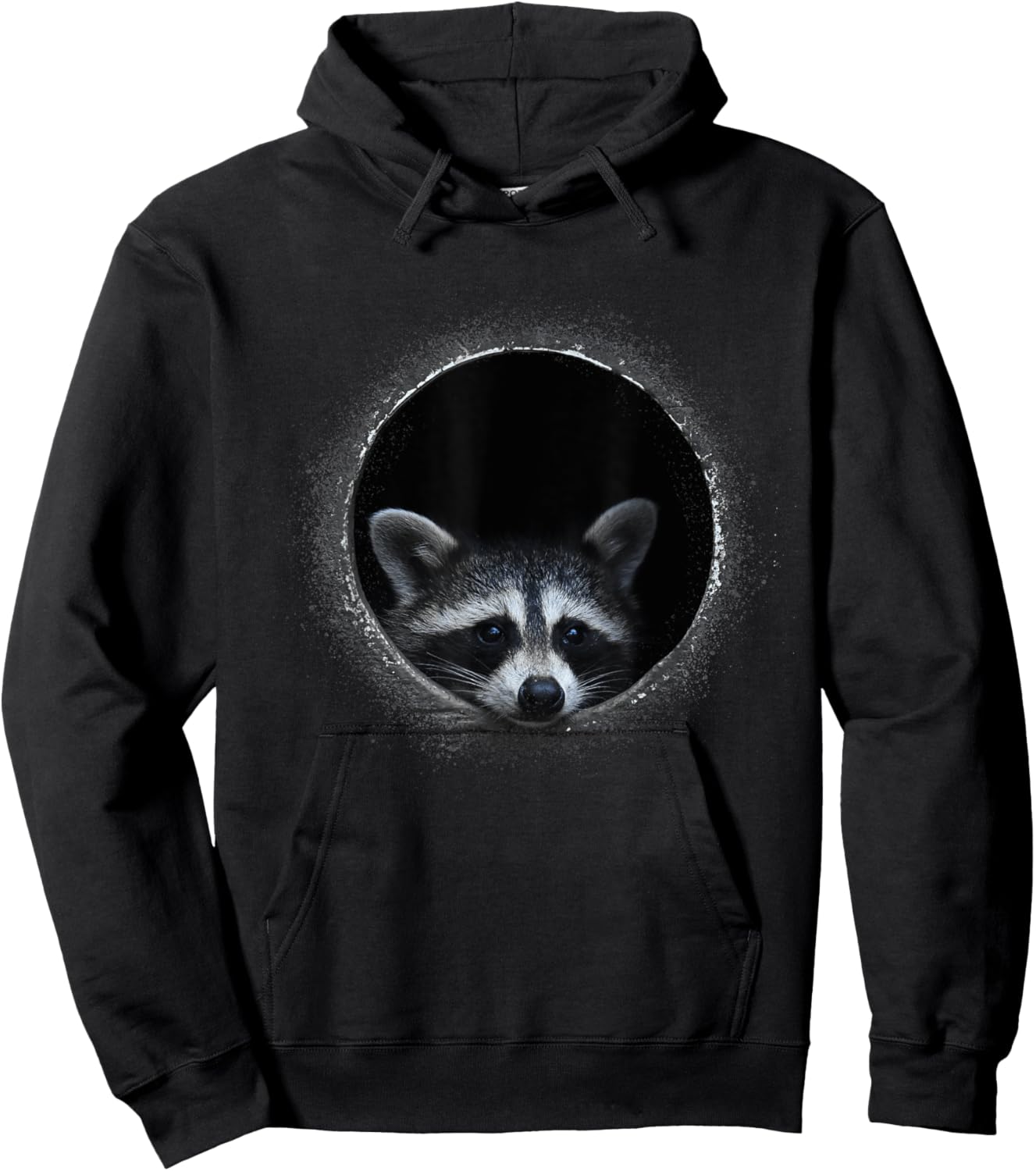 Pedro Raccoon Meme Funny Animal Raccoon Face Trash Panda Hoodie - Hoodie | Black