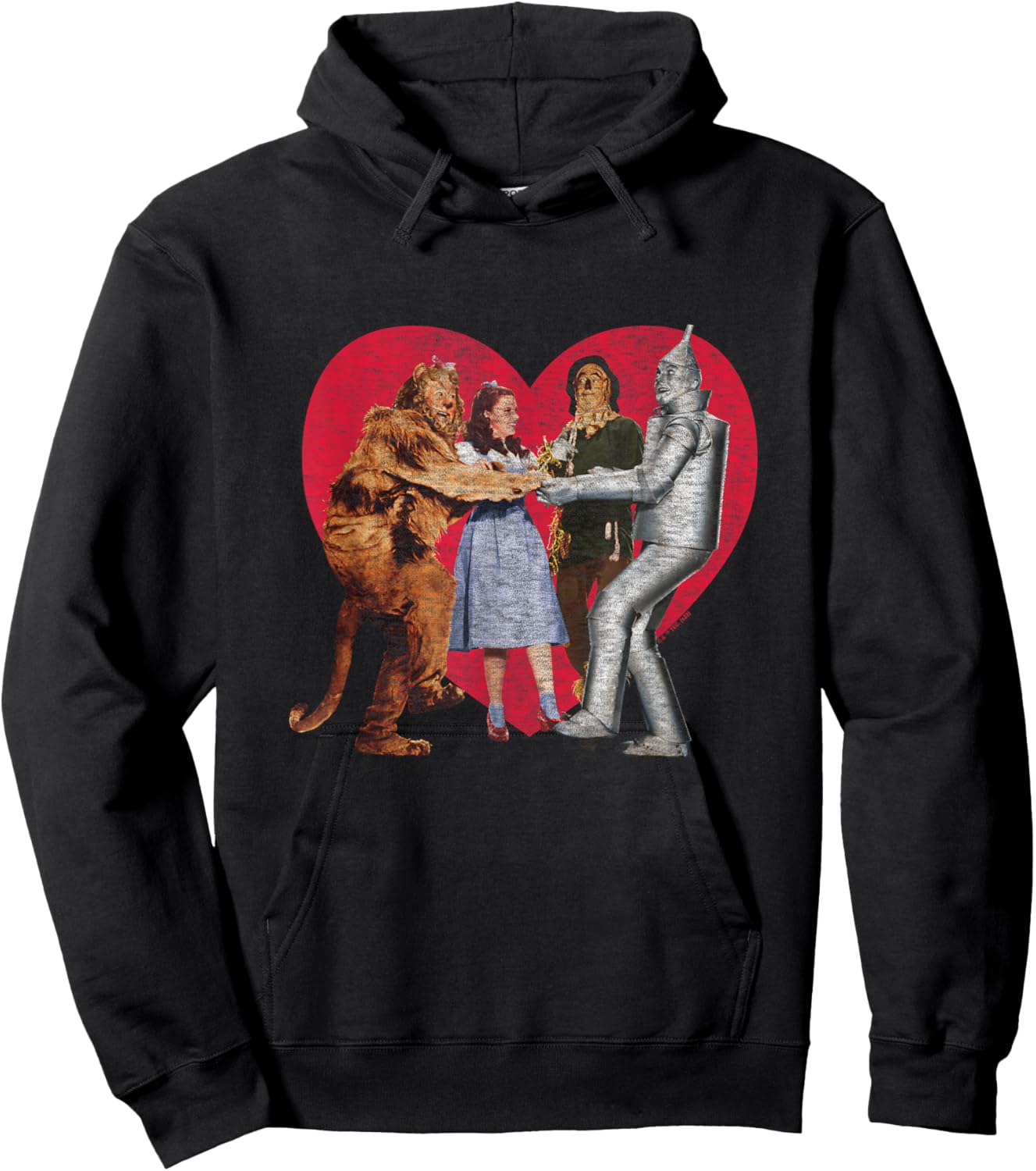 The Wizard of Oz - Oz Group Photo Heart Hoodie - Hoodie | Black