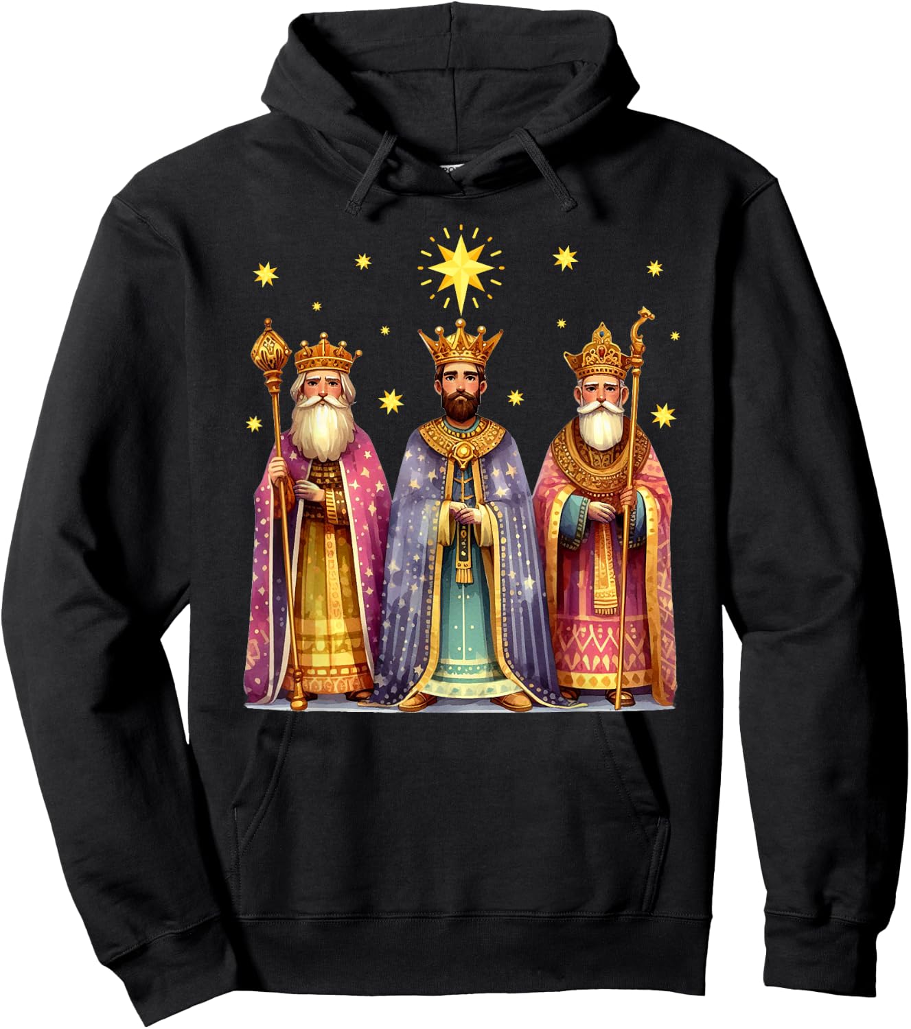 Feliz Dia De Reyes Epiphany Three Kings Day Los Reyes Magos Hoodie - Hoodie | Black