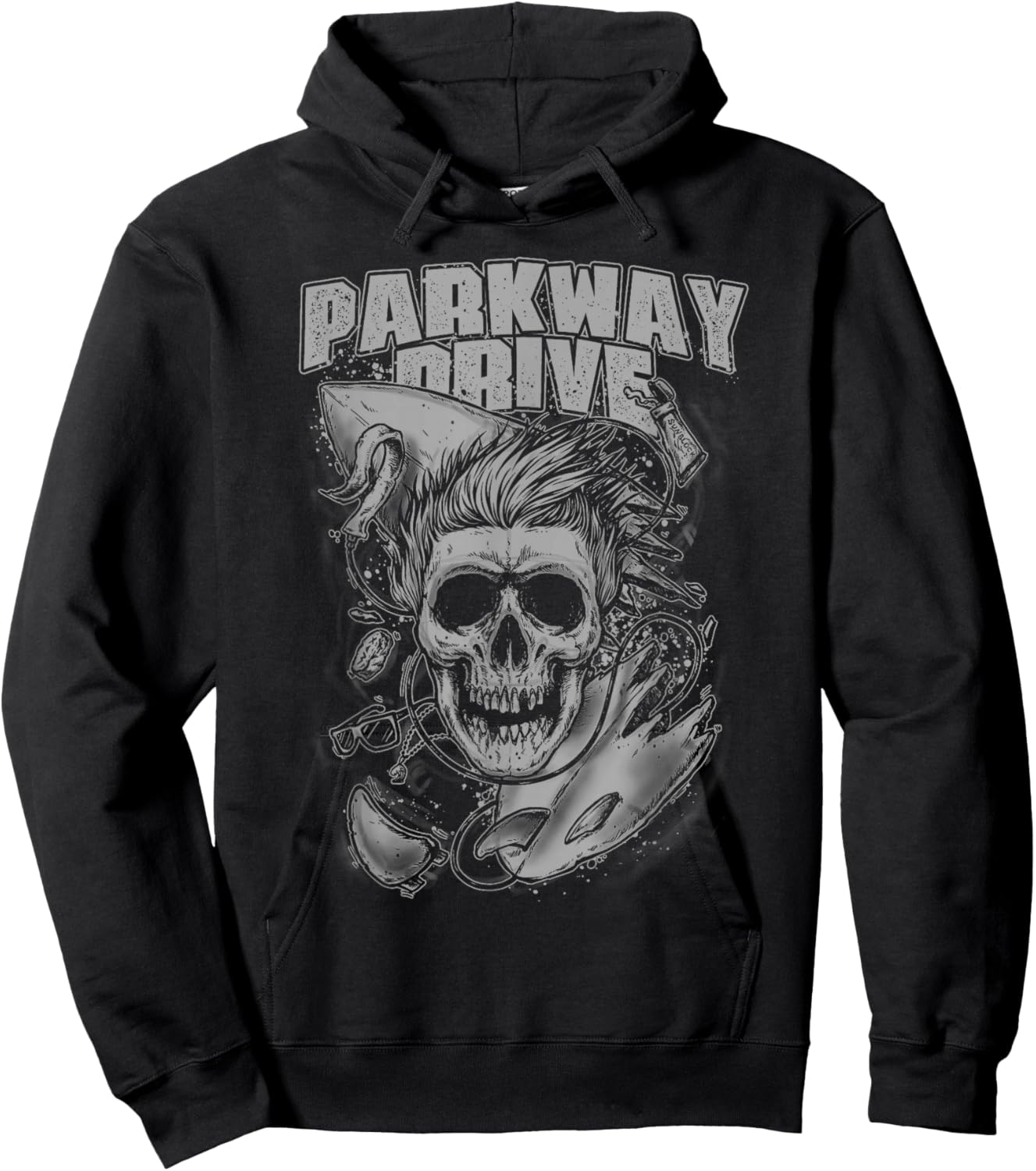 Parkway Drive – Offizieller Merchandise-Artikel – Surfer Skull – Schwarz Hoodie - Hoodie | Black
