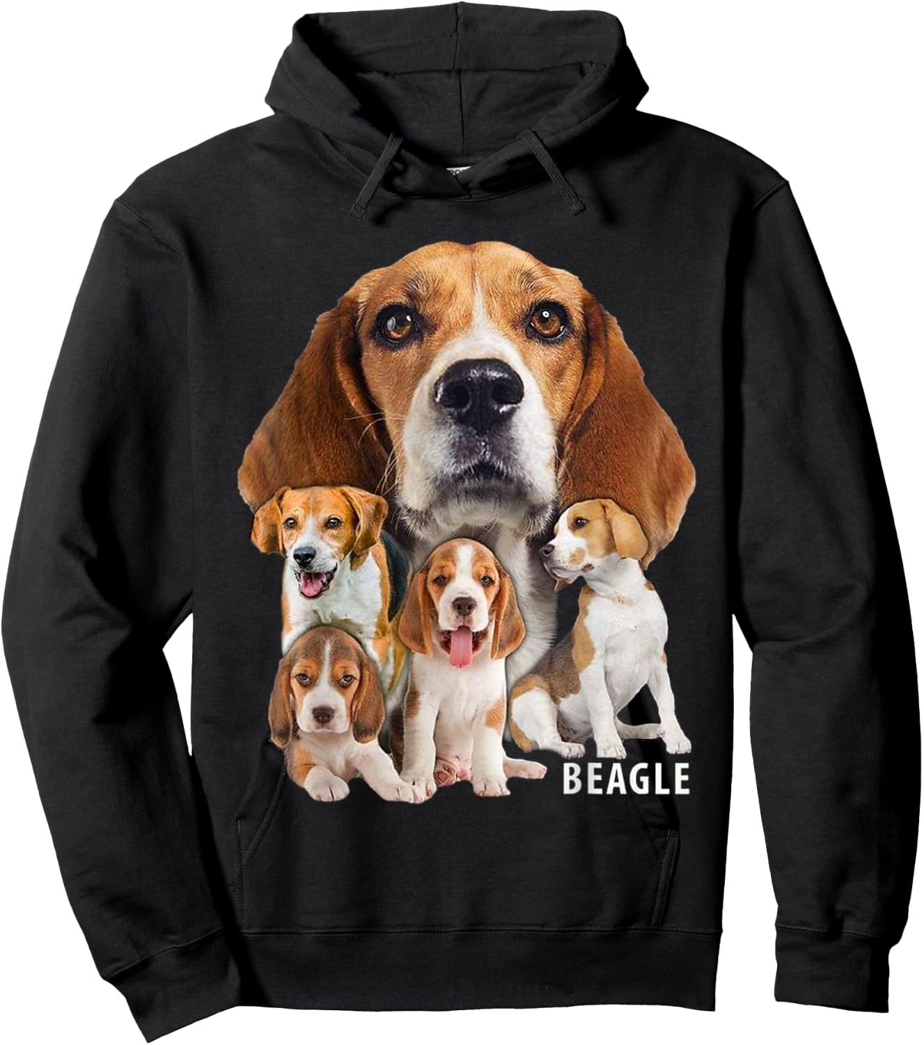 I Love My Beagle Shirt Dog Themed Funny Beagle Lover T Shirt Men Women Kids Hoodie - Hoodie | Black