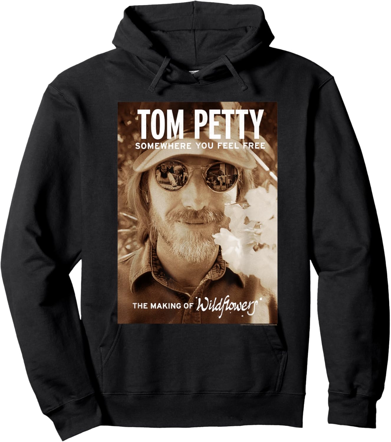 Tom Petty Somewhere You Feel Free The Making of Wildflowers Hoodie - Hoodie | Black