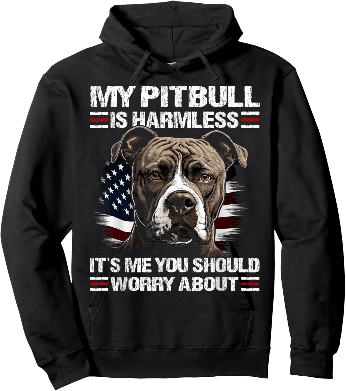 Pitbull American Pitbull Hoodie - Hoodie | Black