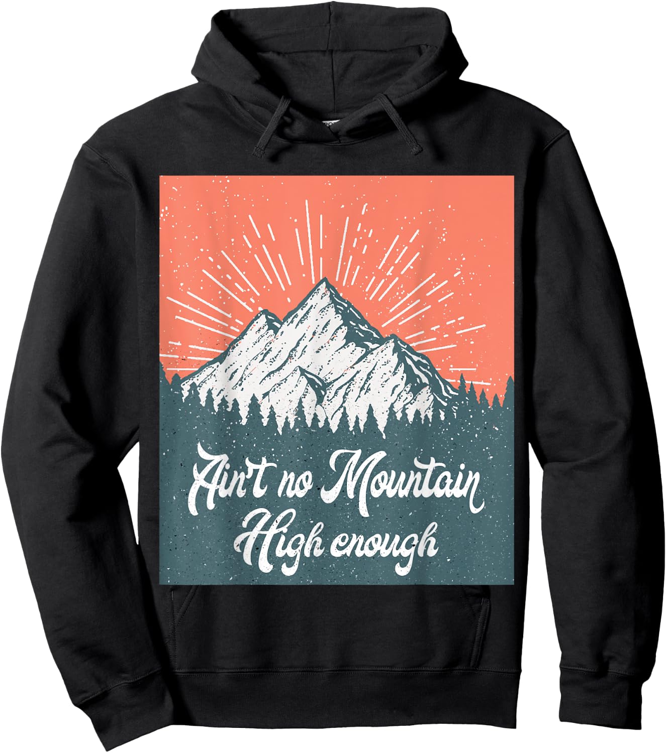 Ain't no mountain high enough vintage Hoodie - Hoodie | Black