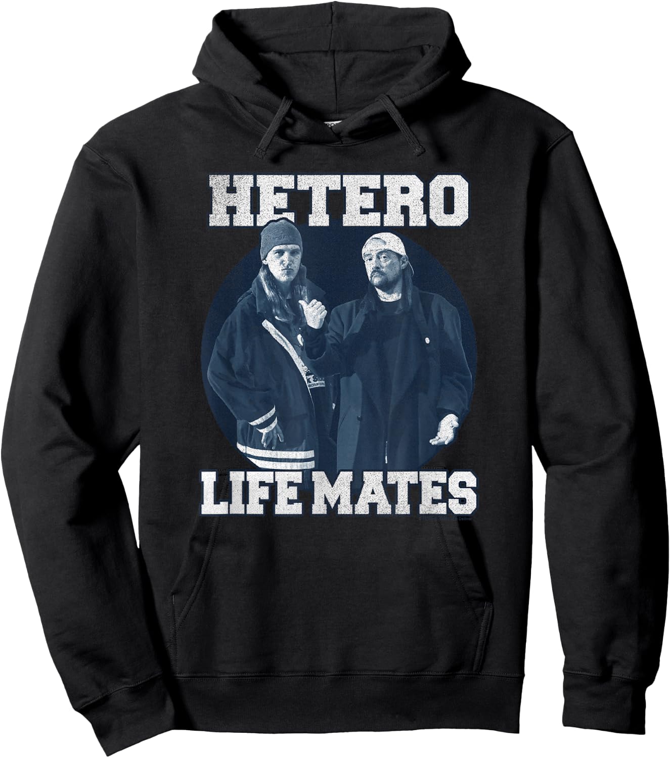 Clerks III Jay and Silent Bob Hetero Life-Mates Collegiate Hoodie - Hoodie | Black