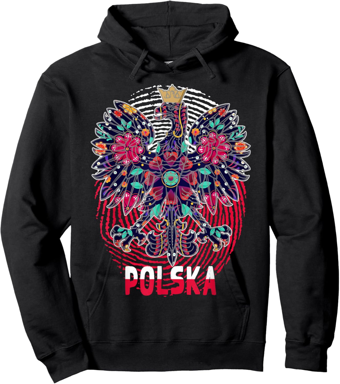 Polish Flag Outfit Ideas For Kids & Poland Polska Eagle Hoodie - Hoodie | Black