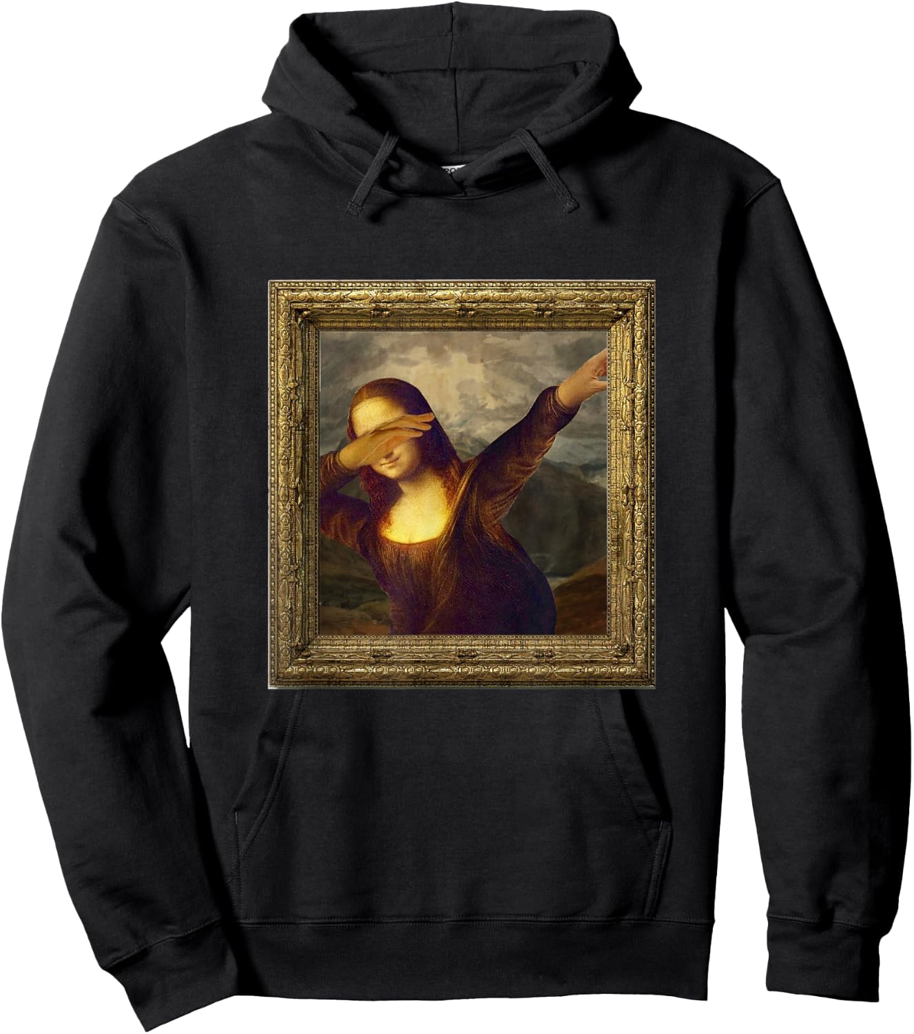 Mona Lisa Dabbing Hoodie - Hoodie | Black