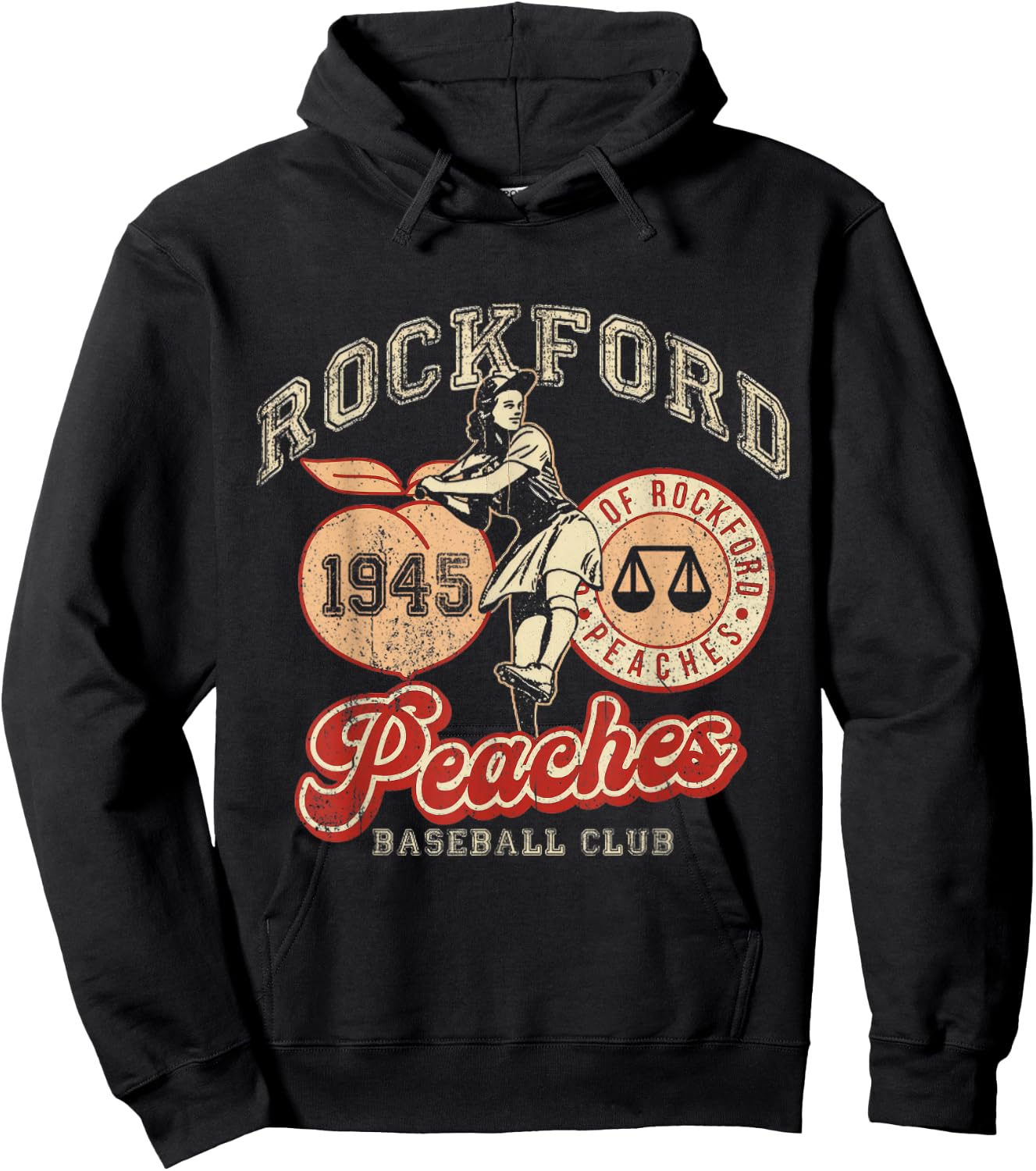 Rockford Vintage 1945 Peaches Hoodie - Hoodie | Black