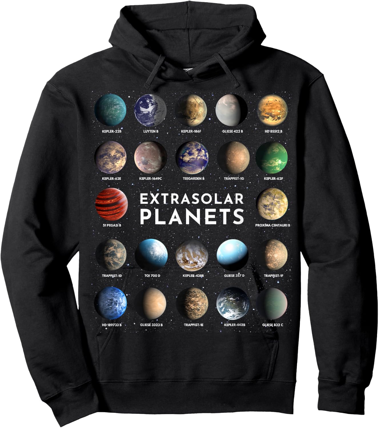 Exoplanet Extrasolar Planet Astronomy Space Astrophysics Hoodie - Hoodie | Black
