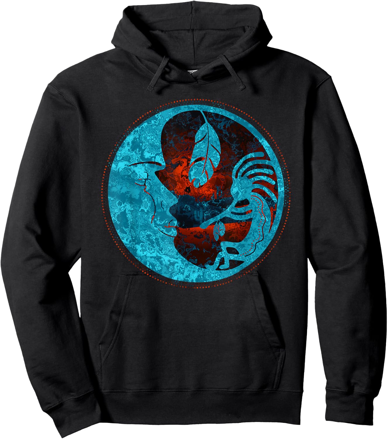 Kokopelli plays for the moon 3 - Fan Fun Hoodie - Hoodie | Black