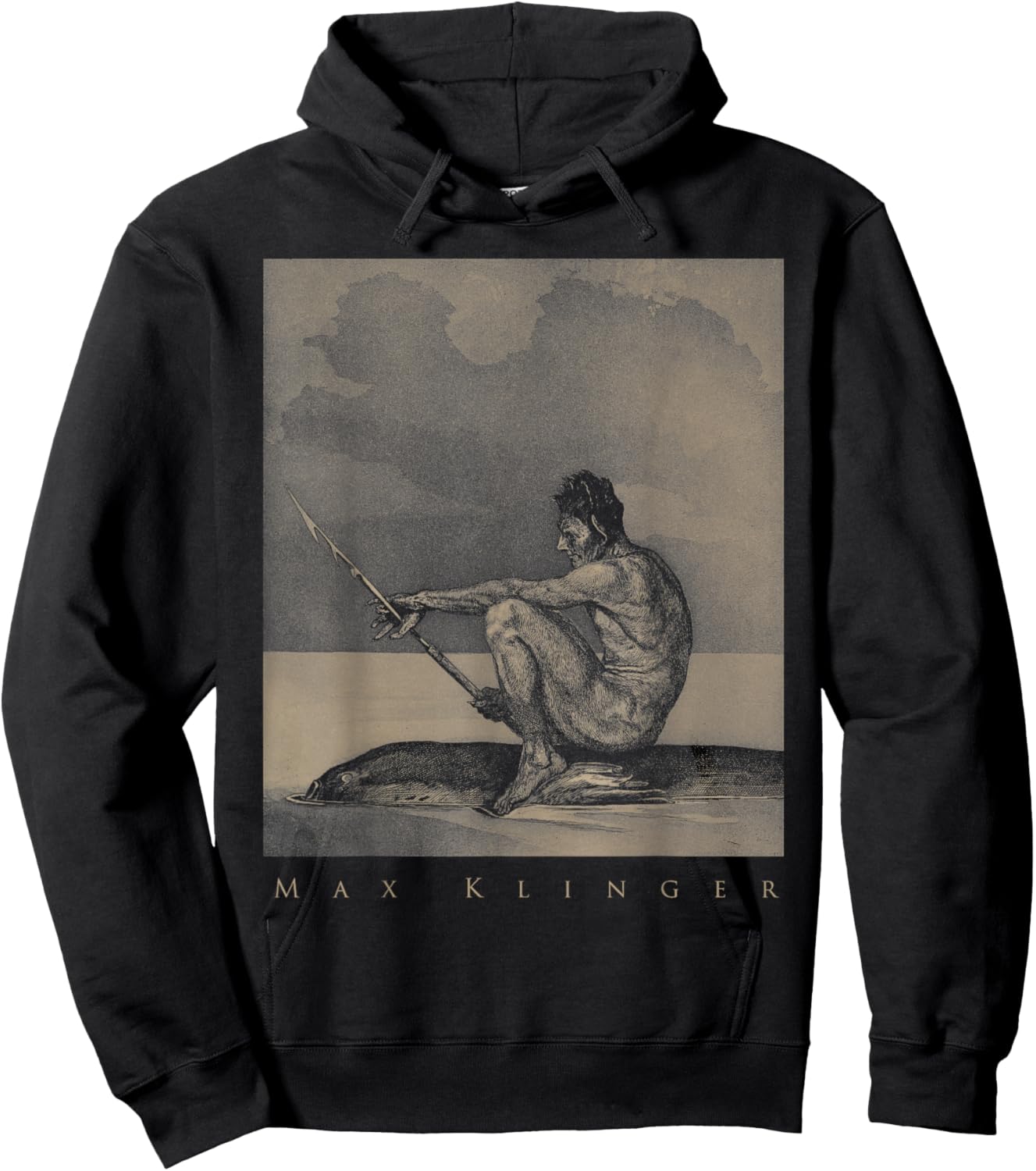 Max Klinger - Second future fish Art Symbolism Mysticism Hoodie - Hoodie | Black