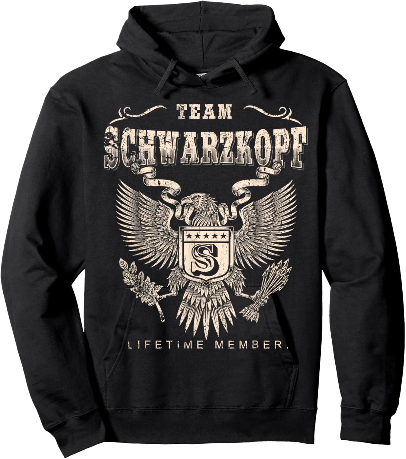 Team Schwarzkopf Lifetime Member - Schwarzkopf Name Hoodie - Hoodie | Black