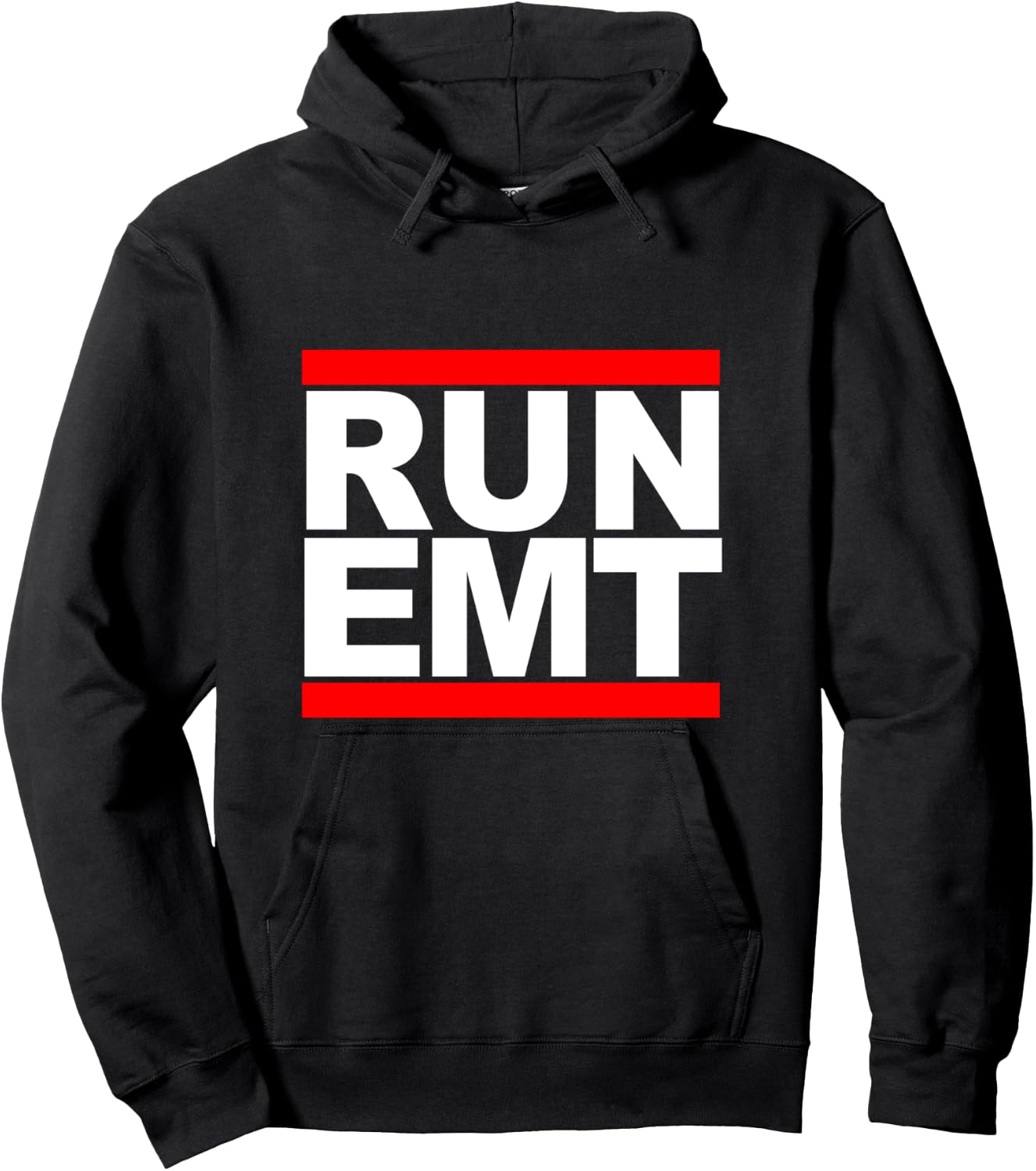 Run EMT Funny Emergency Medical Technician Gift Hoodie - Hoodie | Black