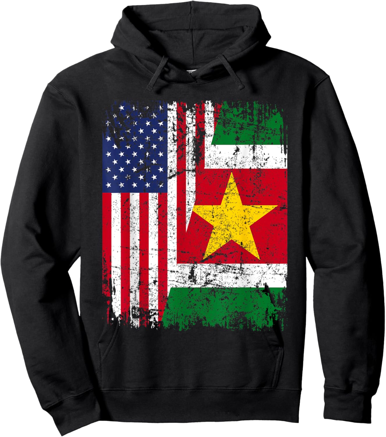 SURINAMES American Flag | Men Women Kids | SURINAME Hoodie - Hoodie | Black