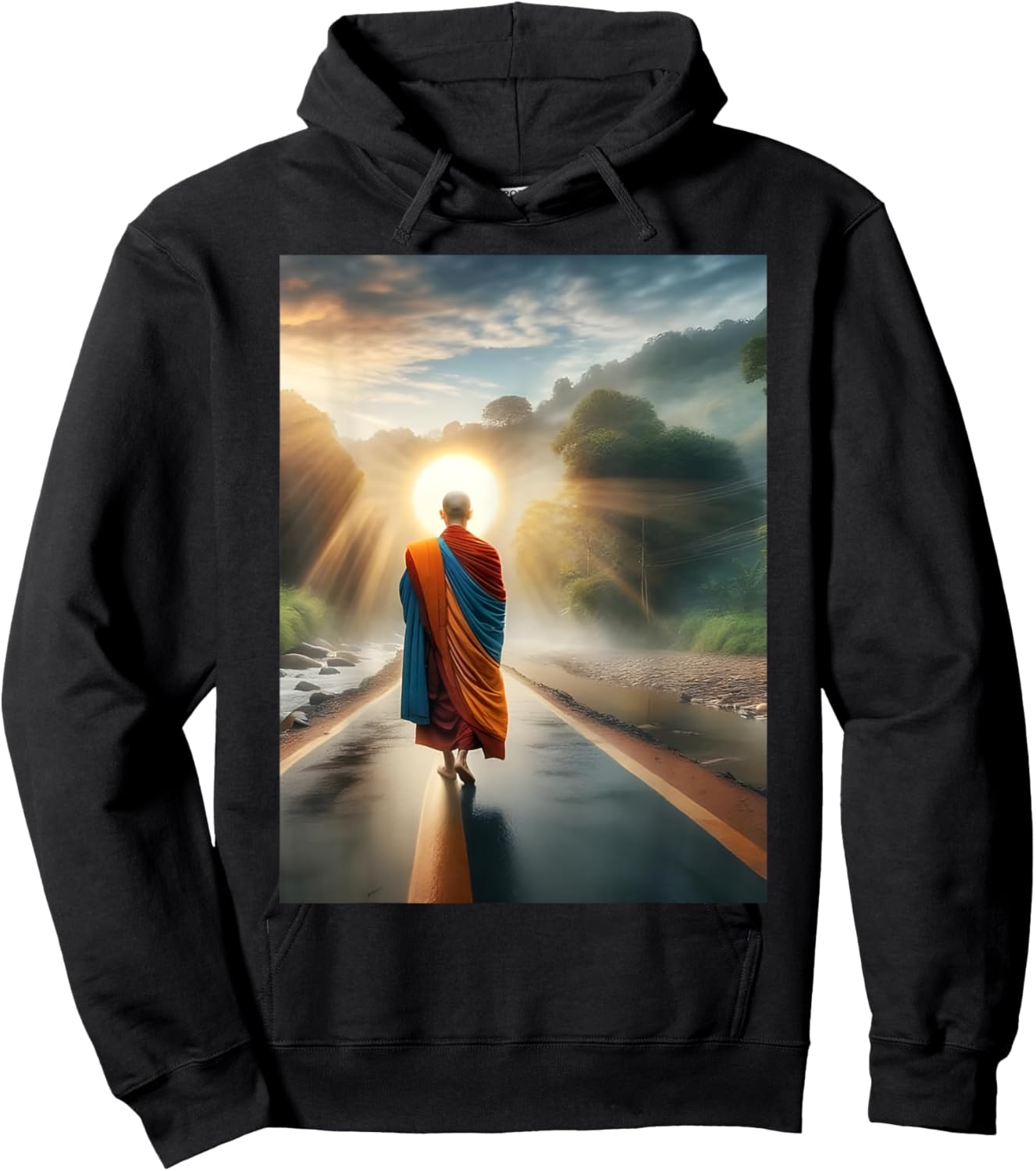 Thich Minh Tue Buddha Vietnam Hoodie - Hoodie | Black