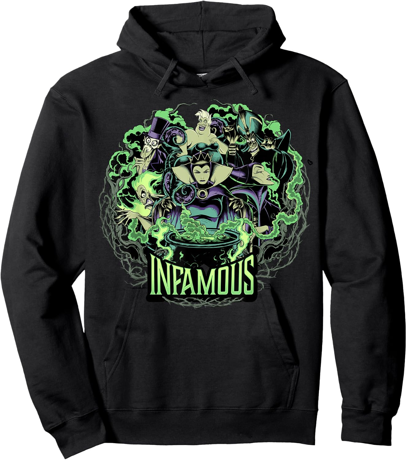 Disney Villains Infamous Evil Group Small Hoodie - Hoodie | Black