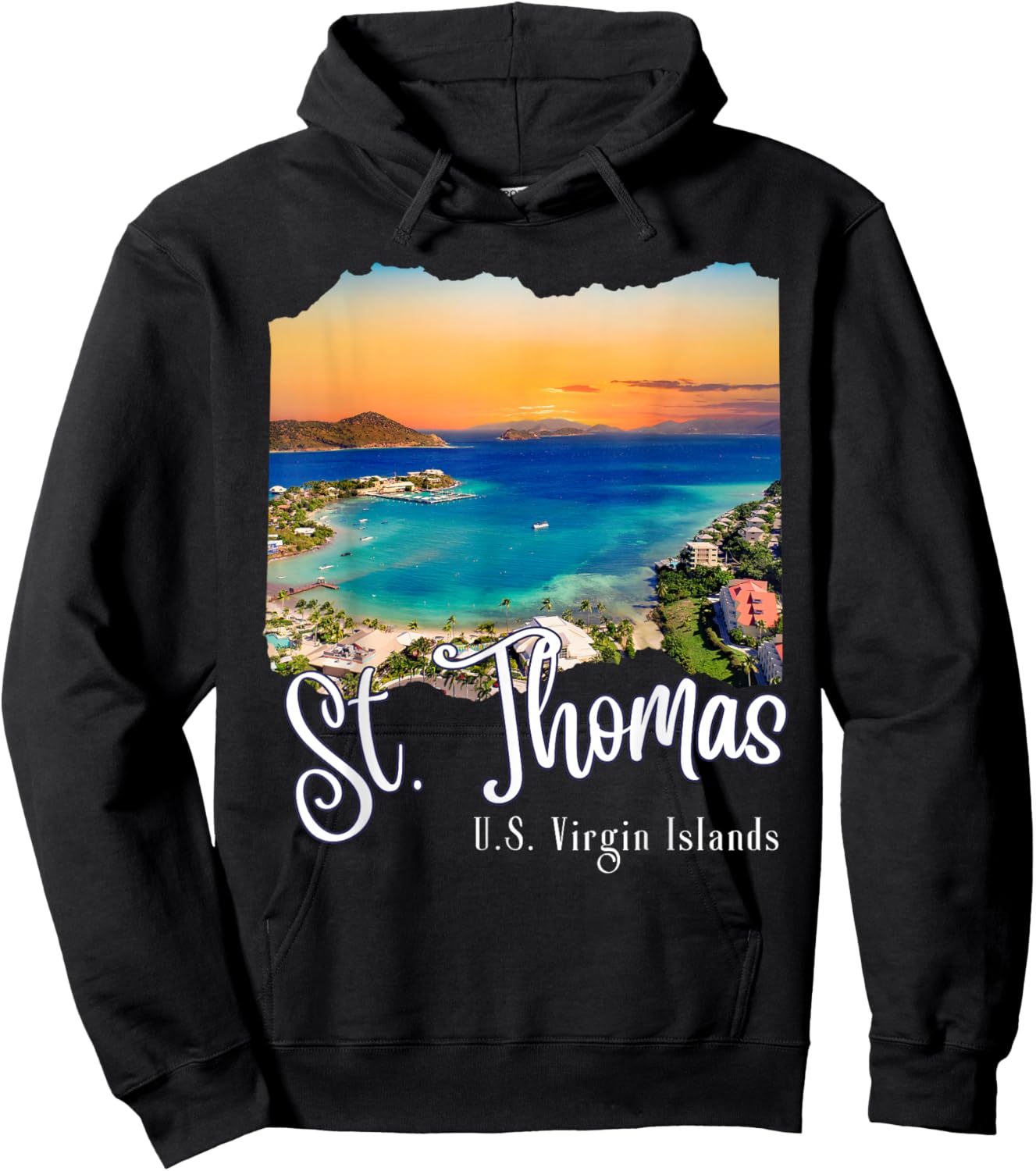 St. Thomas U.S. Virgin Islands Vacation - St Thomas Hoodie - Hoodie | Black