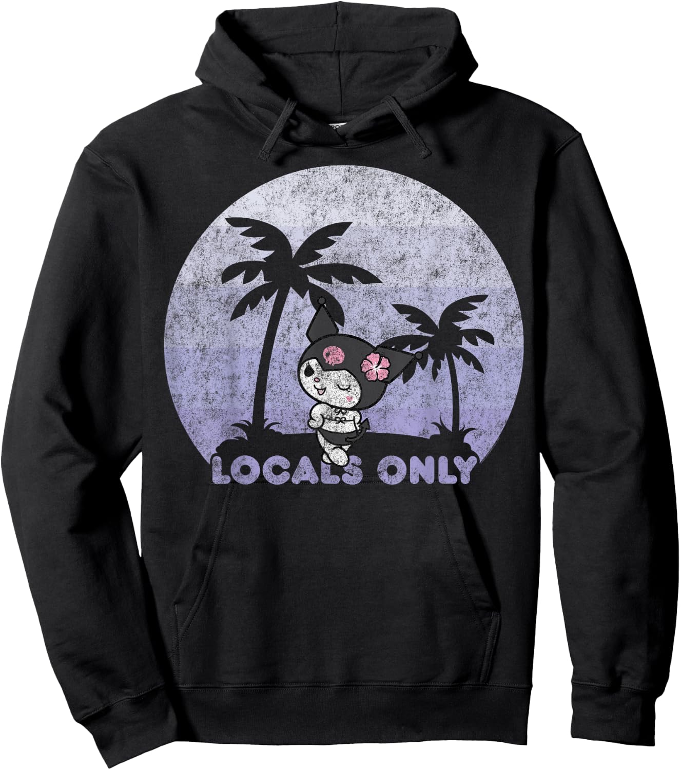 Kuromi Locals Only Hoodie - Hoodie | Black