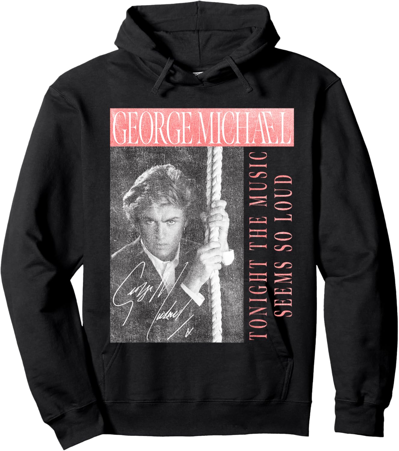 George Michael Tonight The Music Seems So Loud Hoodie - Hoodie | Black