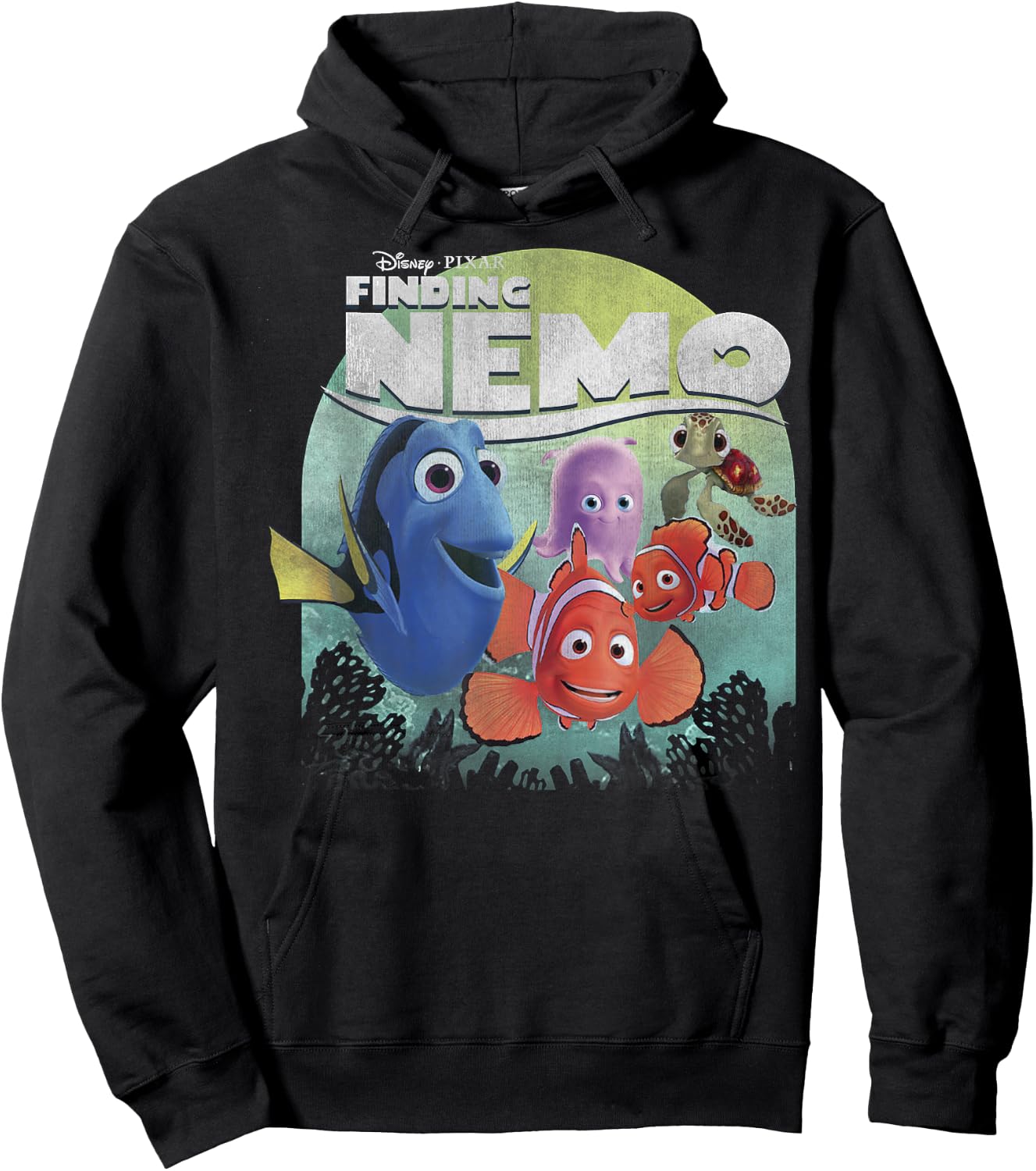 Disney Pixar Finding Nemo Group Shot Poster Graphic Small Hoodie - Hoodie | Black