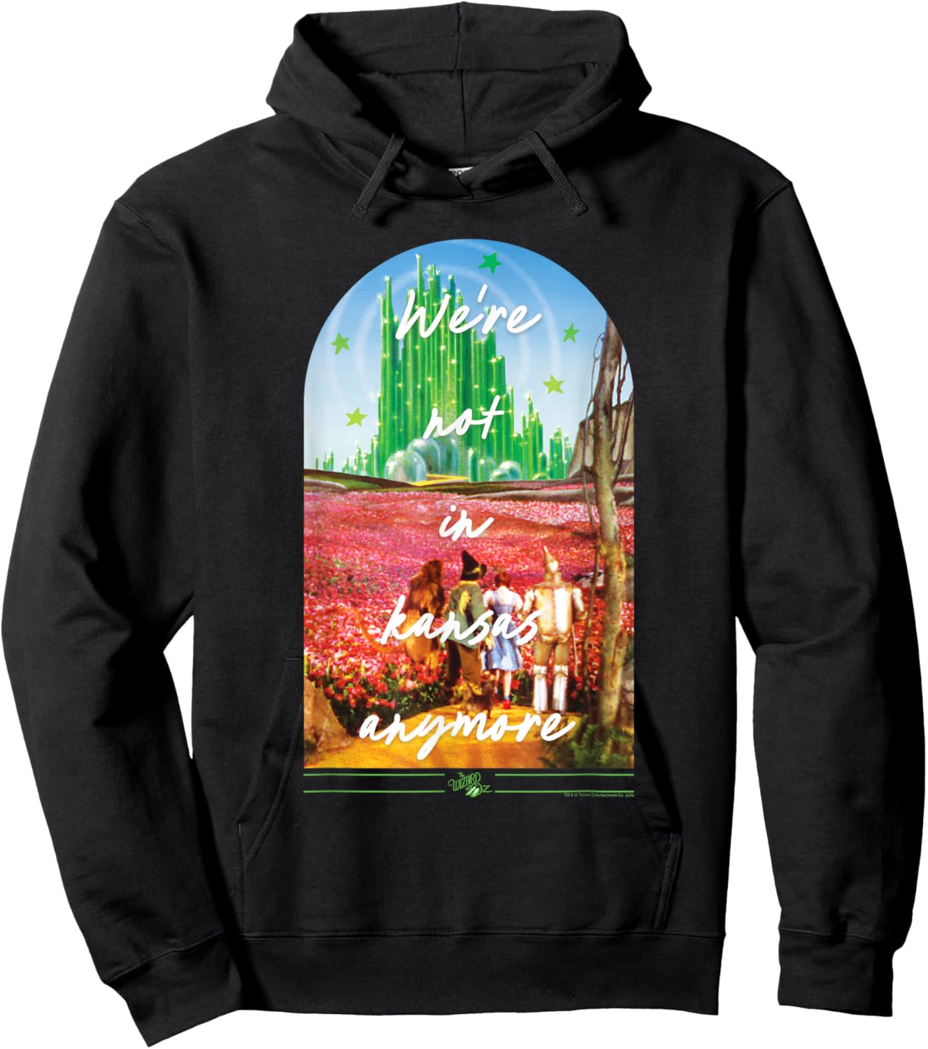Wizard of Oz We're Not In Kansas Anymore Emerald City Movie Hoodie - Hoodie | Black