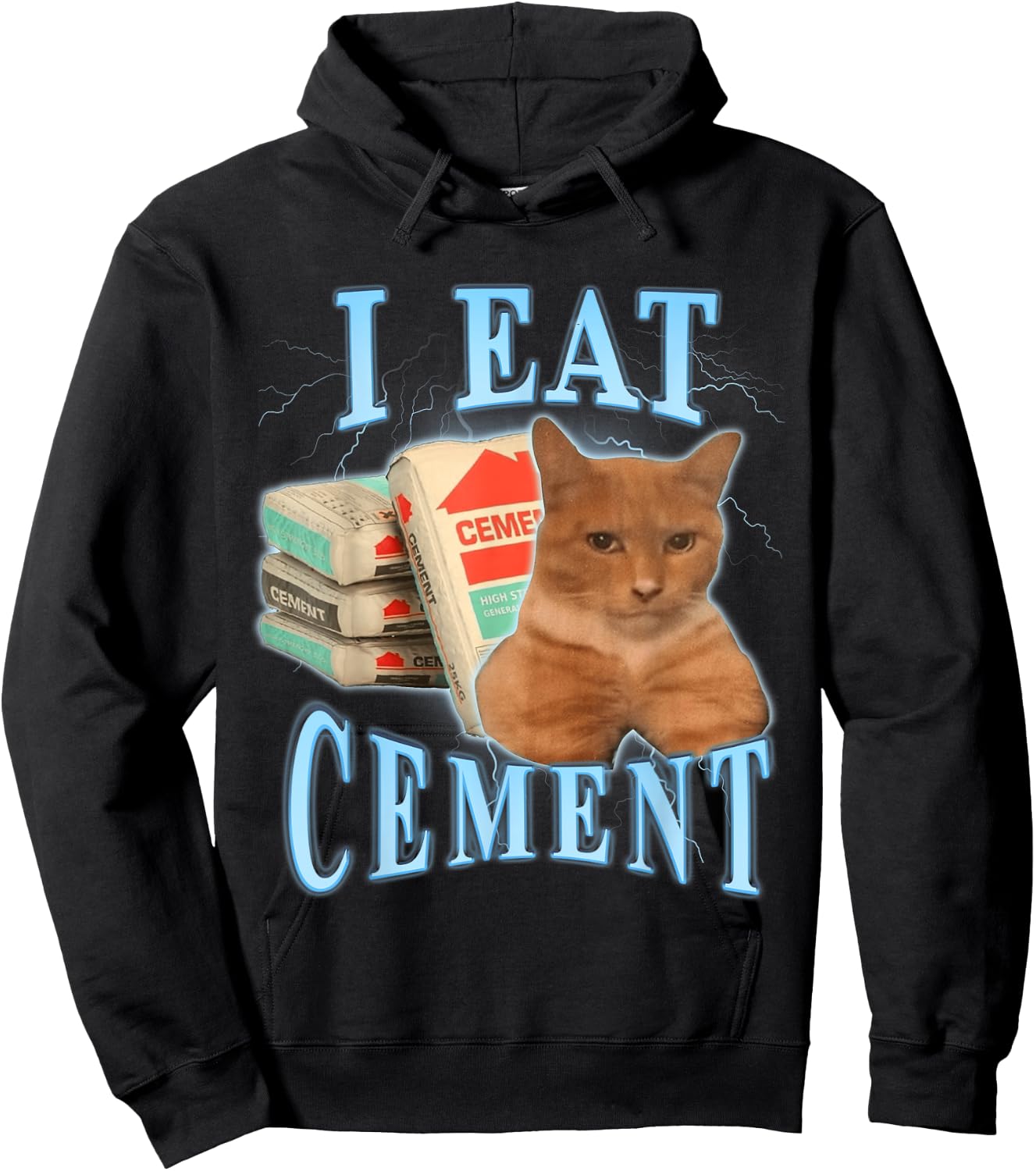 I Eat Cement Hoodie - Hoodie | Black