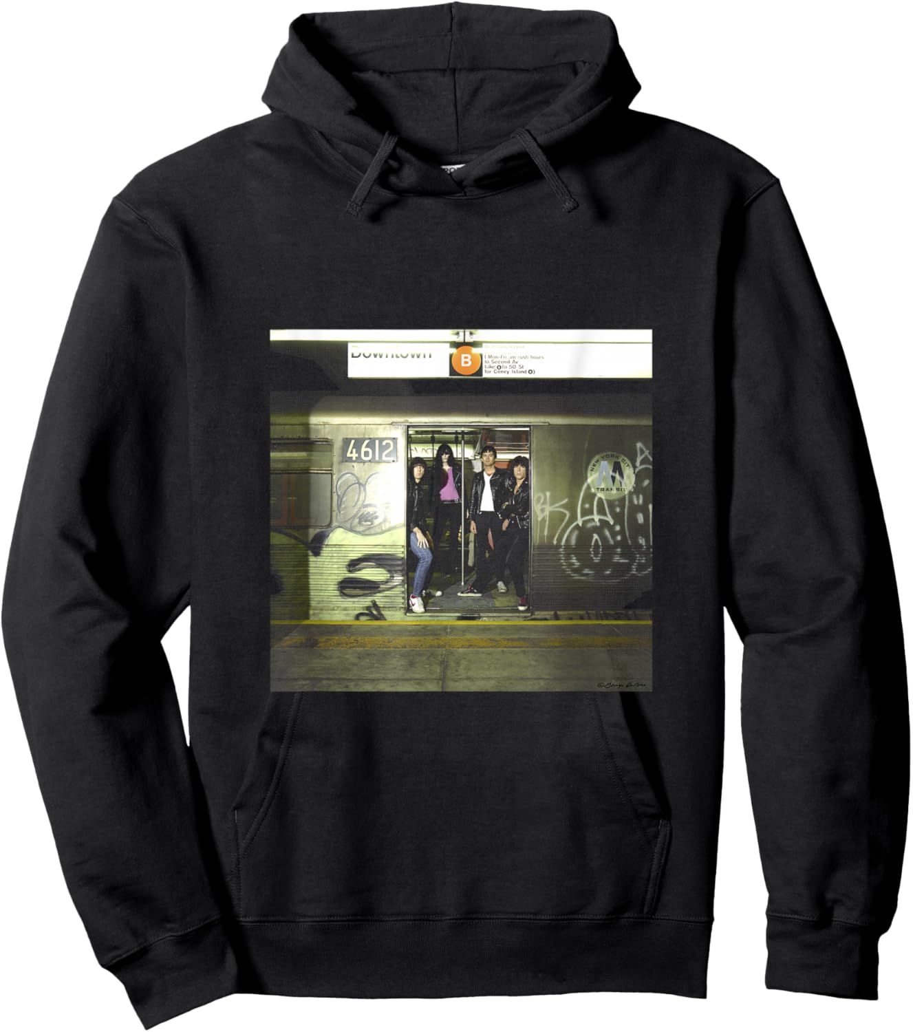The Ramones Subterranean Jungle Shot By George DuBose Hoodie - Hoodie | Black