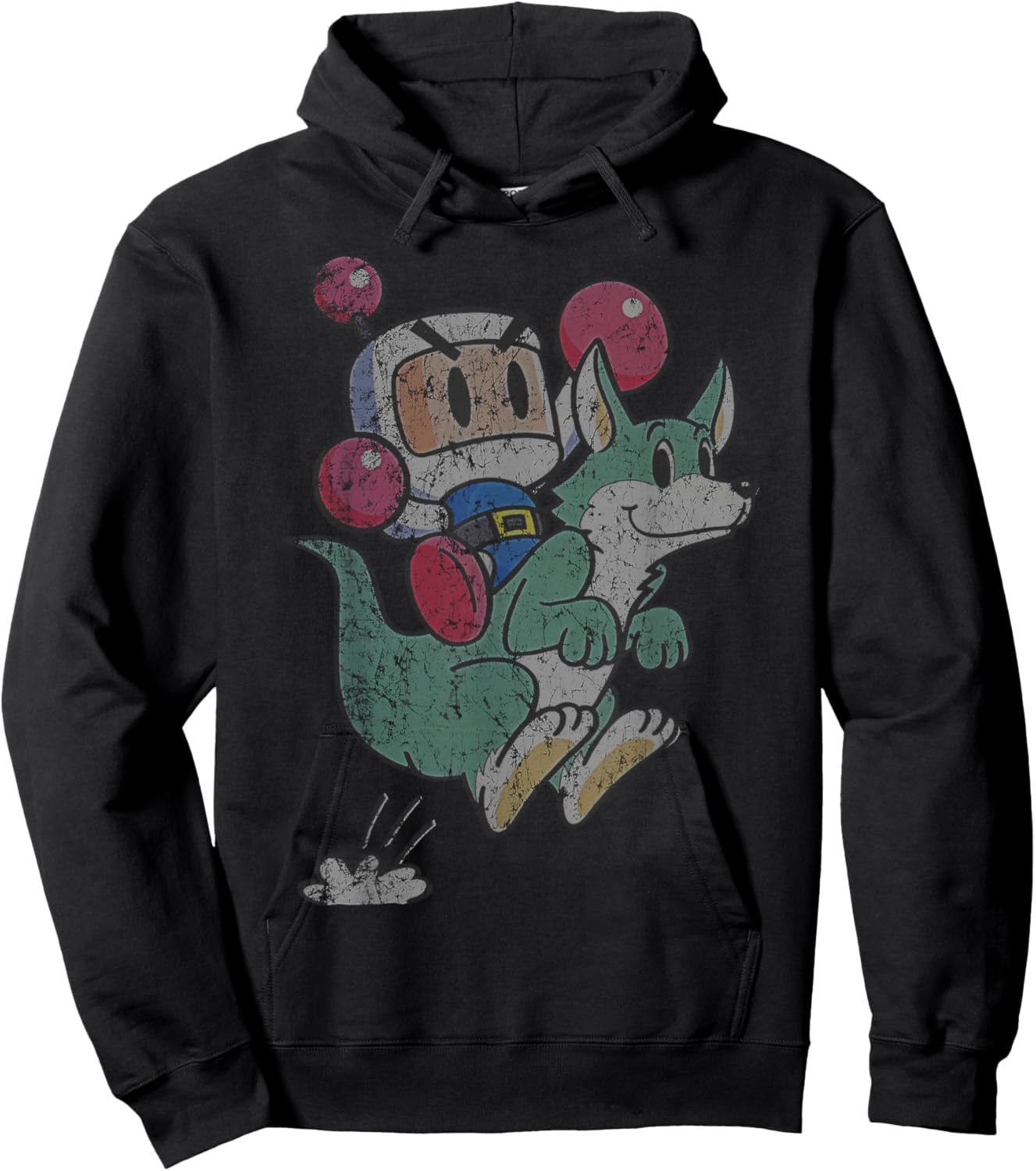 Bomberman Character Super 1993 Retro Gamer Space Classic Hoodie - Hoodie | Black