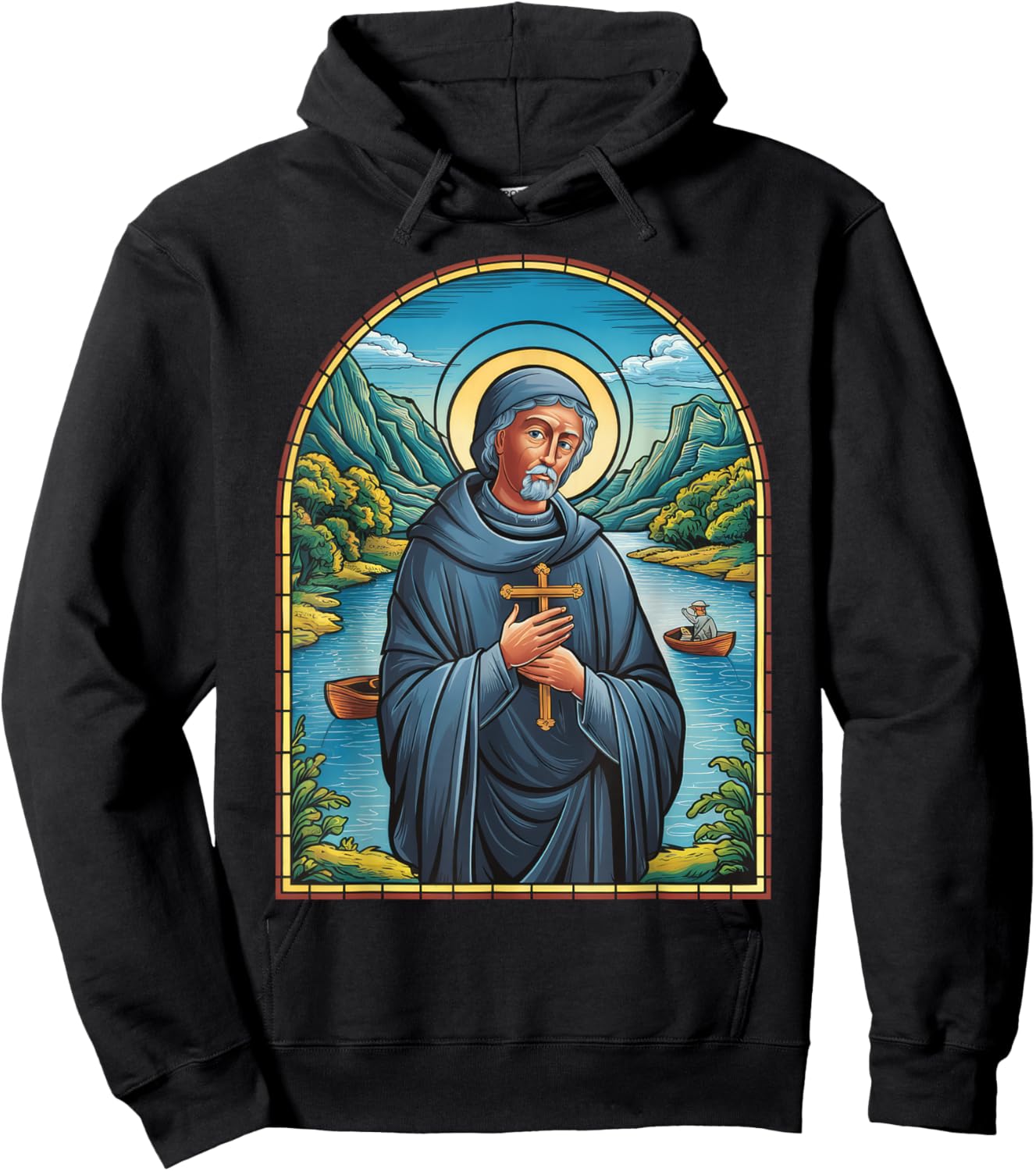 St Martin de Porres Catholic Church Black Saints Peru Cross Hoodie - Hoodie | Black