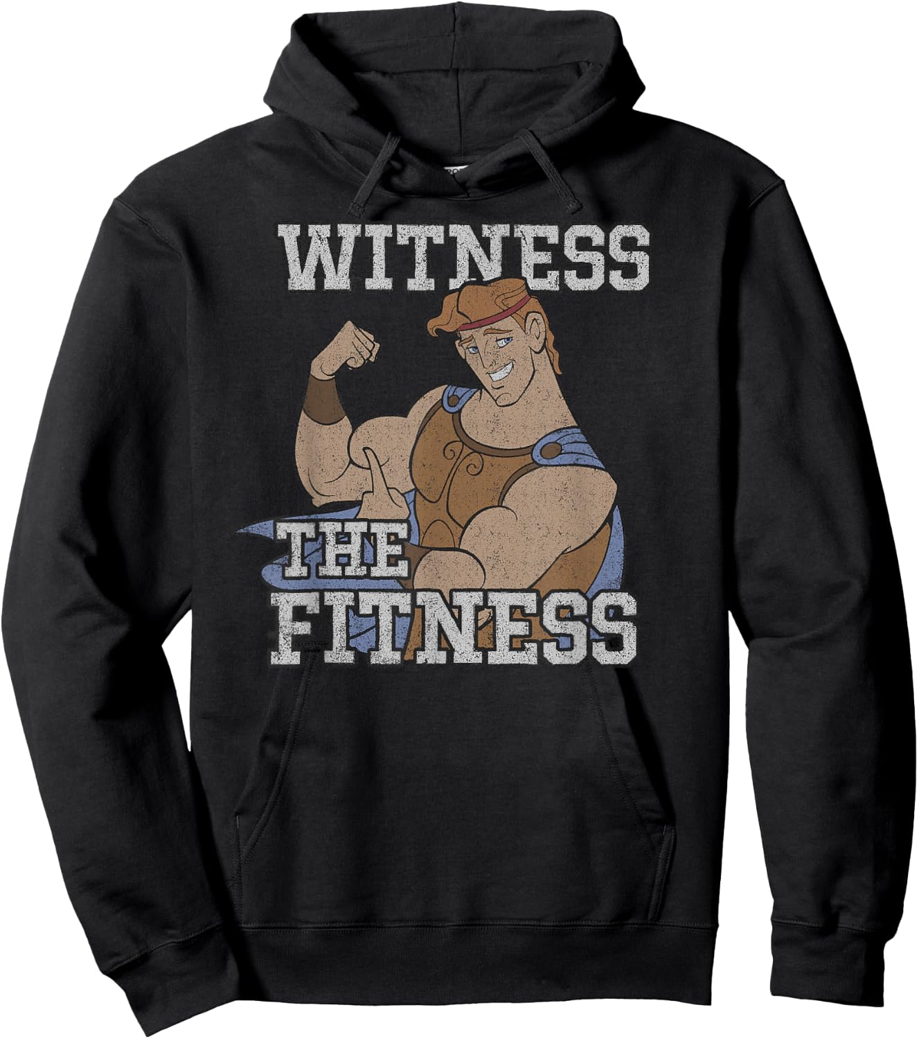 Marvel Legends Disney Hercules , Men's Dark Gray Classic Fit Short Sleeve Cotton Polyester , Small Hoodie - Hoodie | Black