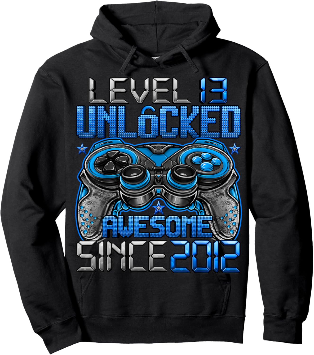 Level 13 Unlocked 13 Year Old Gifts Boys 13th Birthday Boy Hoodie - Hoodie | Black