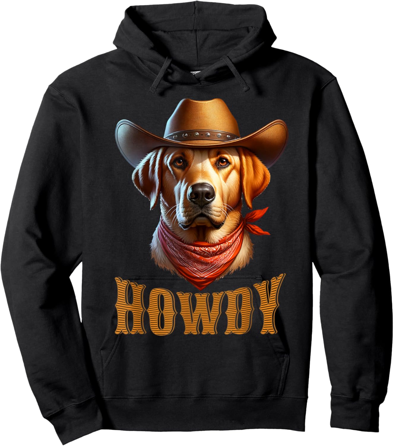 Dog Lover Cowboy Cowgirl Howdy Dog Lover Hoodie - Hoodie | Black