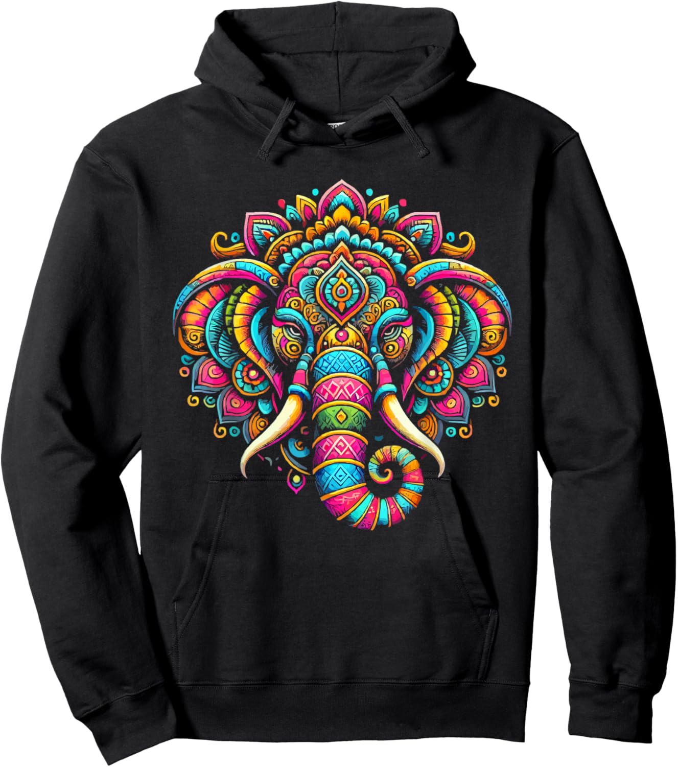 Ganesh Chaturthi Hindu Festival Elephant Lord Ganesha Hoodie - Hoodie | Black