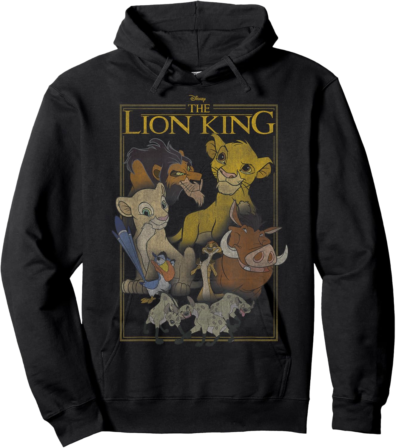 Disney The Lion King Simple Framed Poster Hoodie - Hoodie | Black