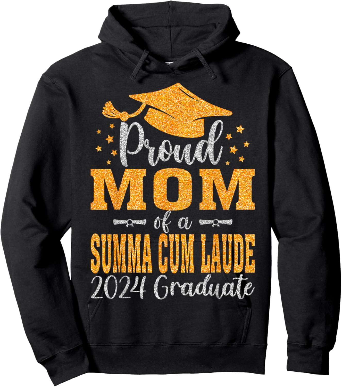 Proud Mom Of A Summa Cum Laude 2024 Graduate Hoodie - Hoodie | Black