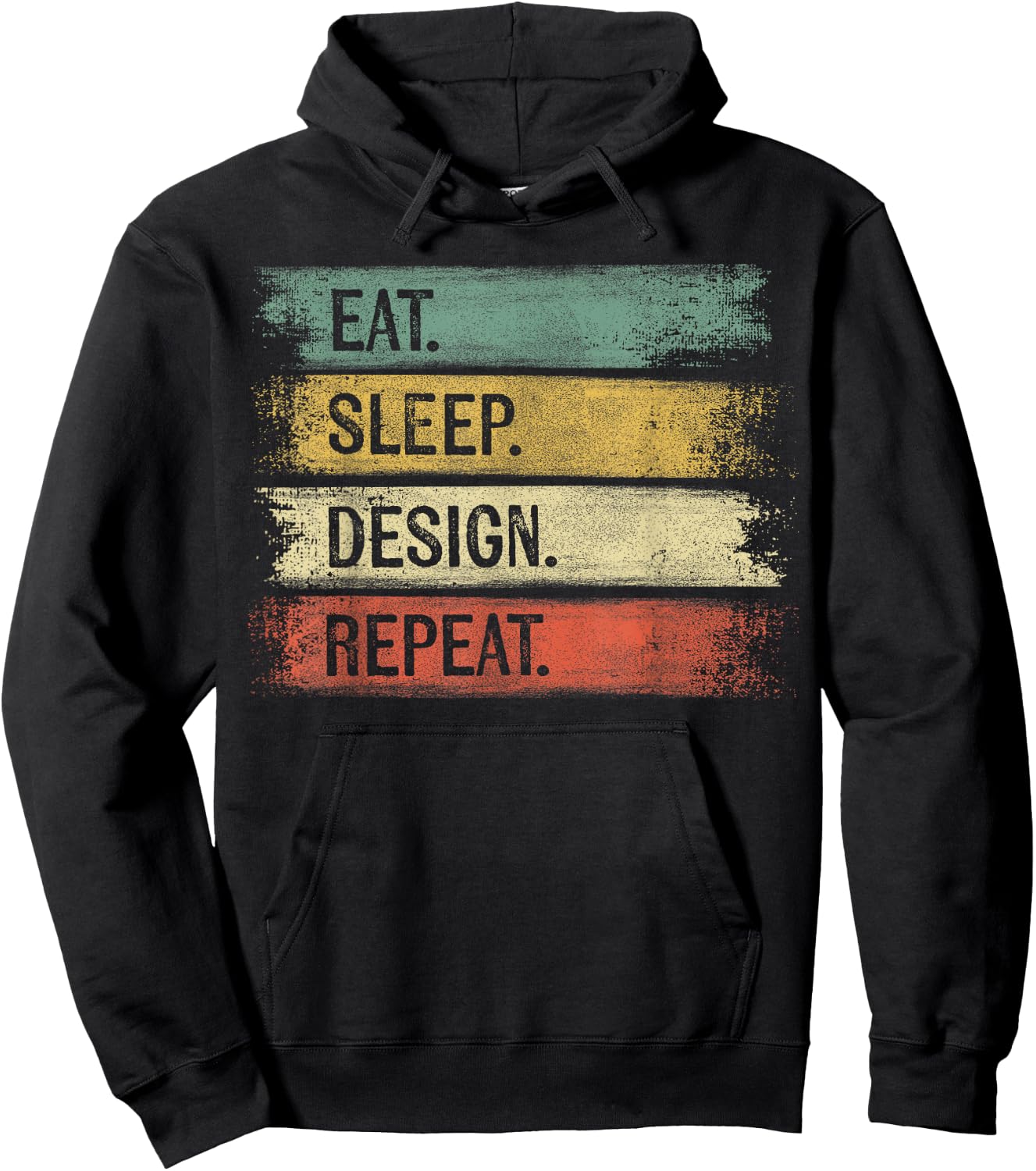 Eat Sleep Design Repeat Graphic Designer Gifts Architecture Hoodie - Hoodie | Black