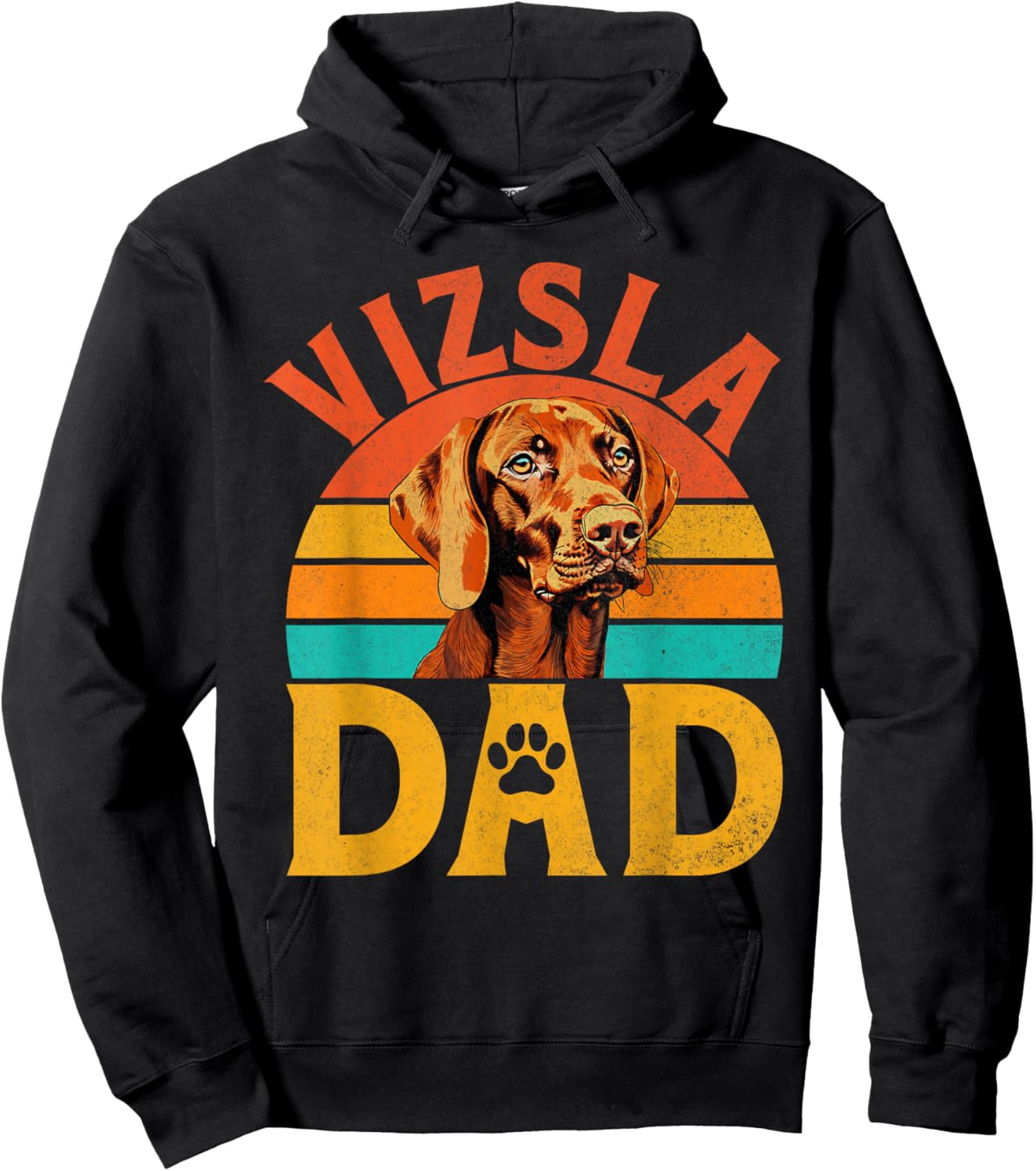 Vizsla Dad Vizsla Hoodie - Hoodie | Black