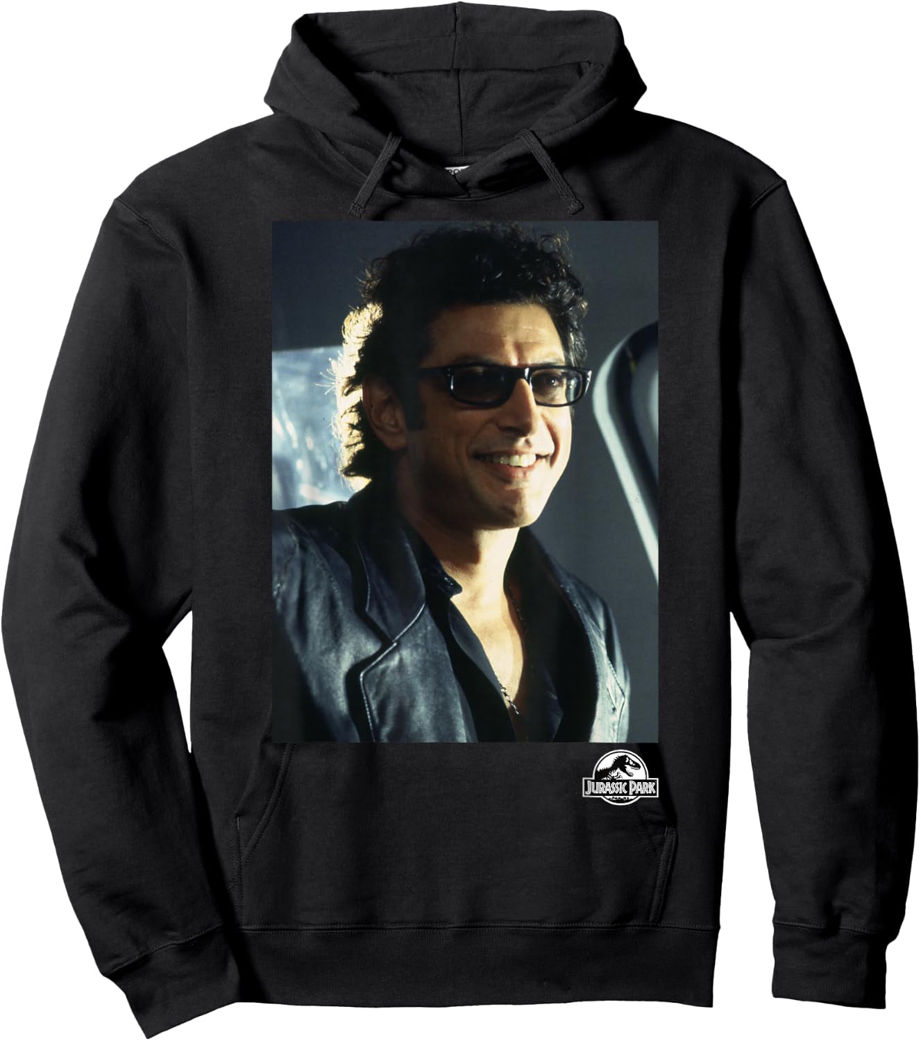 Jurassic Park Ian Malcom Deceptive Smile Photograph Poster Hoodie - Hoodie | Black
