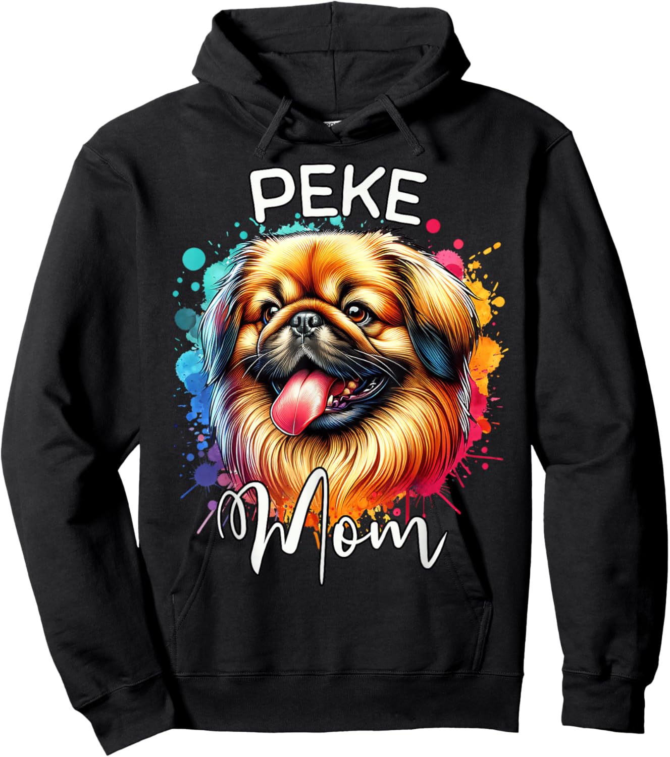 Pekingese Mom Dog Mom Pekingese Hoodie - Hoodie | Black