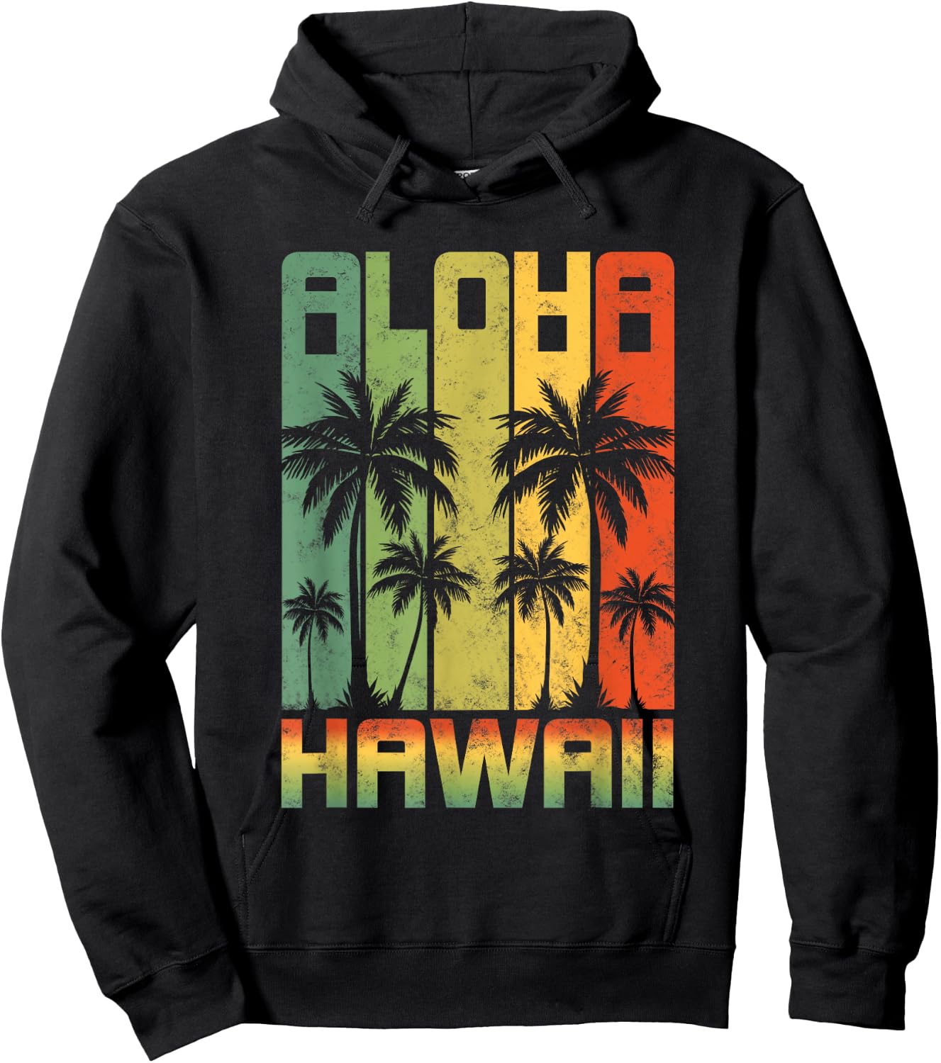 AlOHA Hawaii from the island! Feel the Aloha Spirit Hoodie - Hoodie | Black