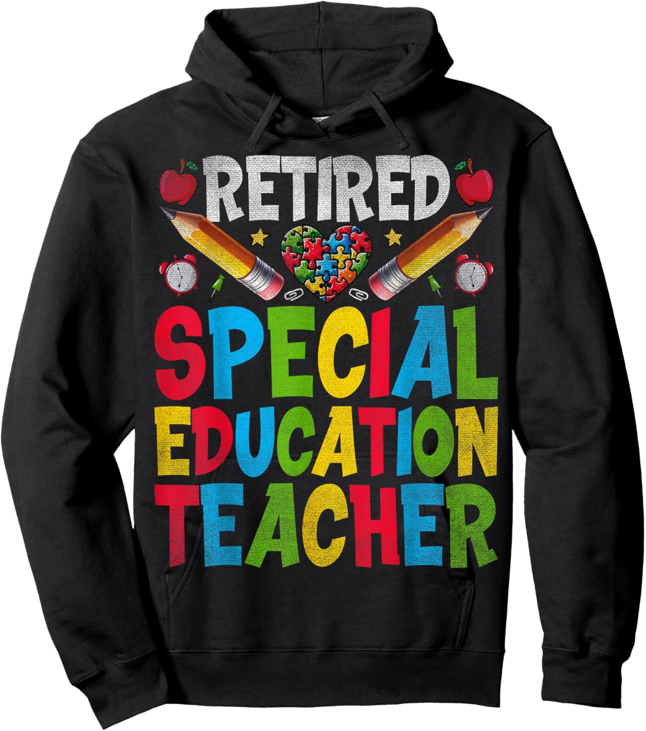 Retired Special Education Teacher - SPED Teacher Retirement Hoodie - Hoodie | Black