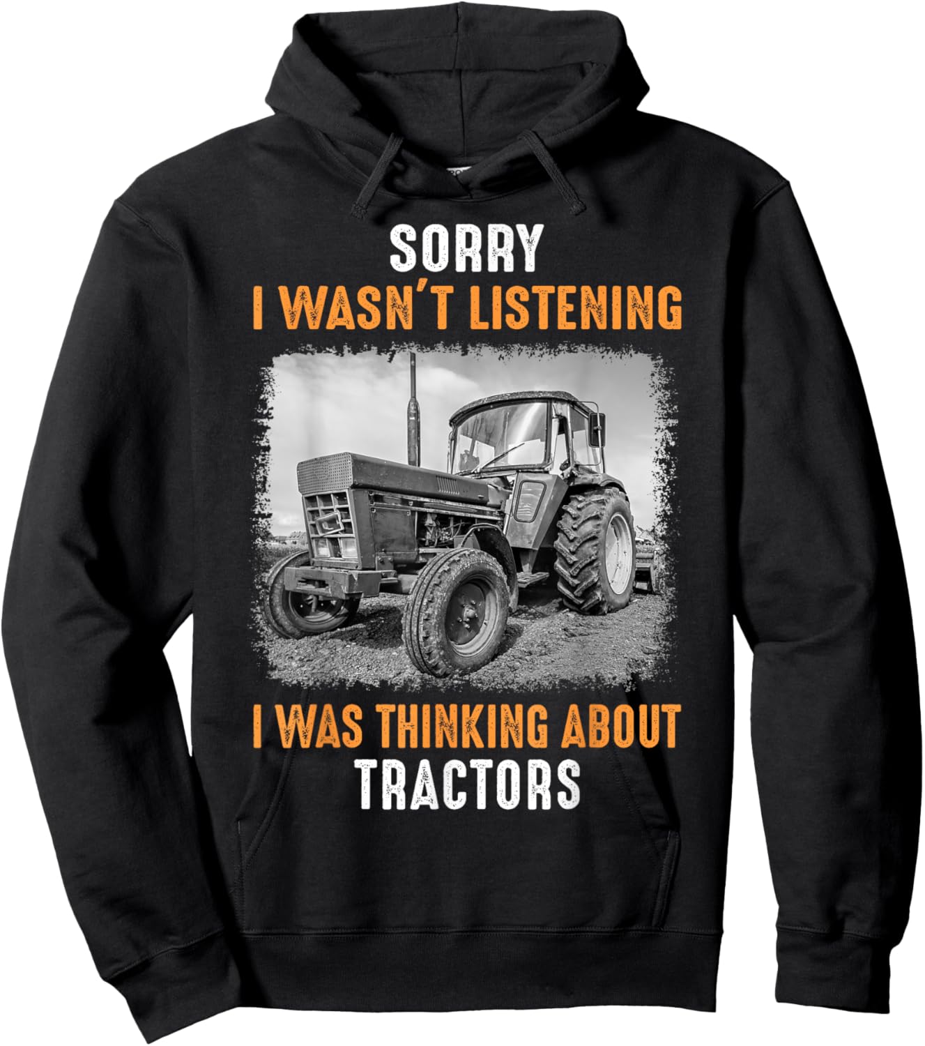 Funny Farm Tractor Saying for Driver Farming & Tractor Lover Hoodie - Hoodie | Black
