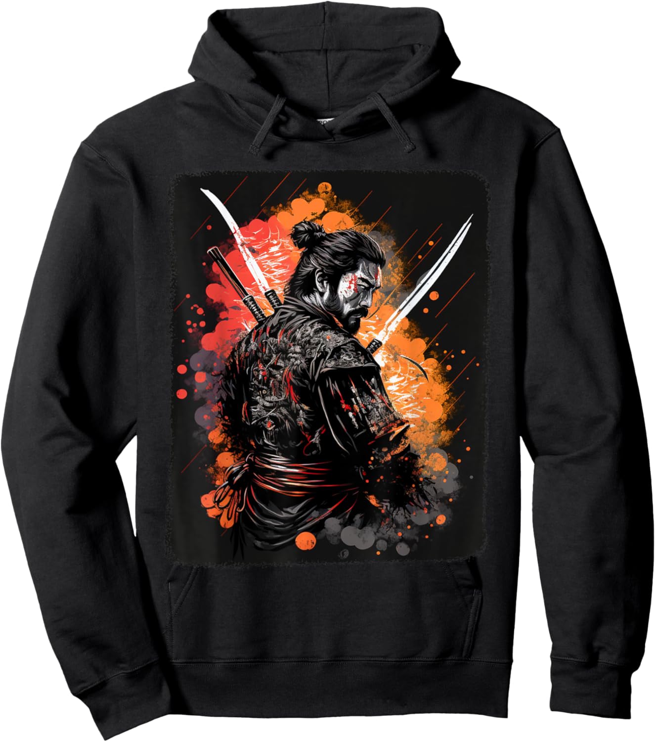 Samurai Warrior Bushido Code Japanese Swordsmen Fighter Hoodie - Hoodie | Black