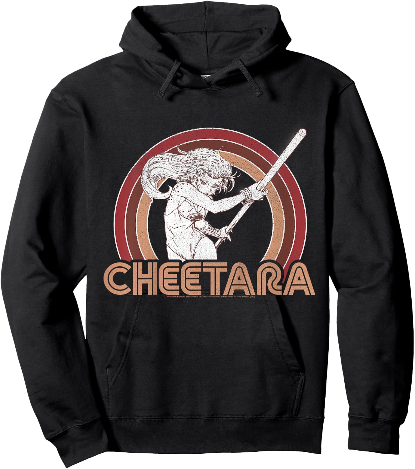 Kids ThunderCats Cheetara Retro Rainbow Hoodie - Hoodie | Black