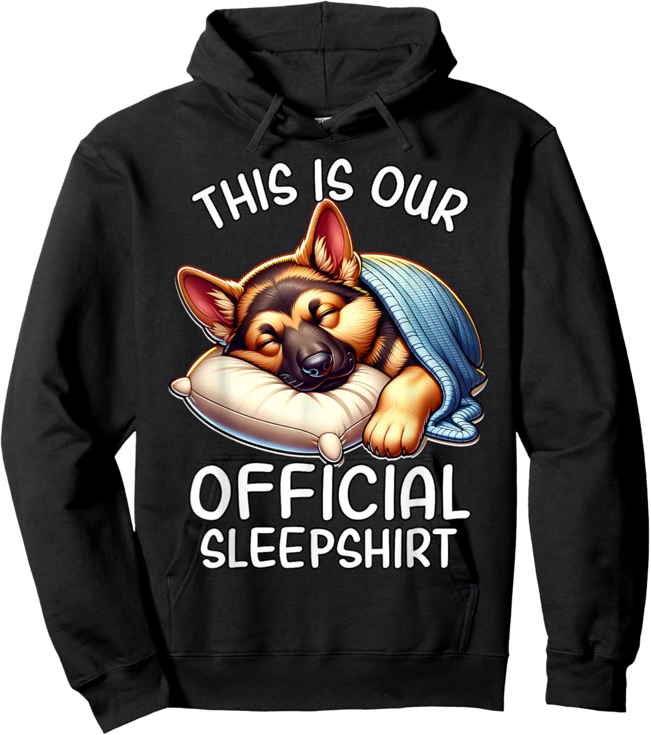 German Shepherd Official German Shepherd Pyjamas Hoodie - Hoodie | Black