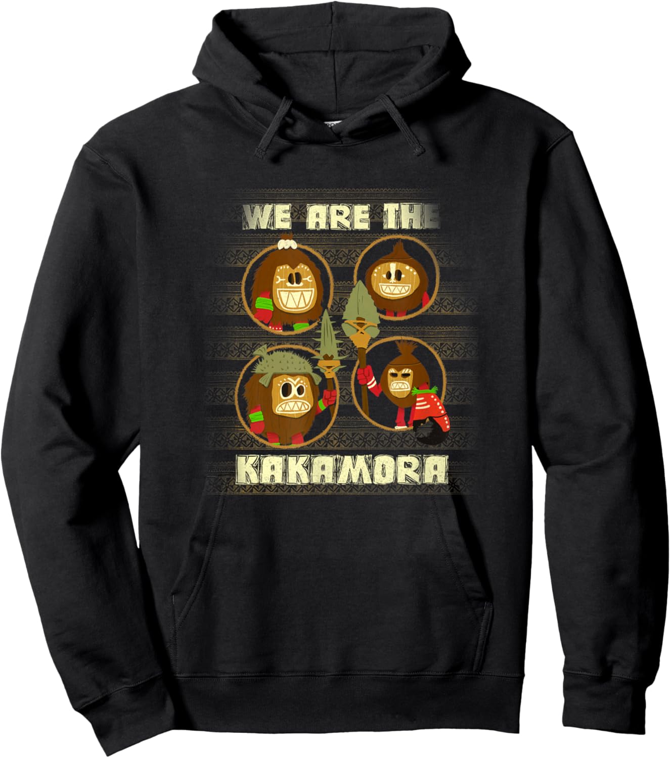 Disney Moana We Are The Kakamora Group Shot Big Chest Poster Hoodie - Hoodie | Black