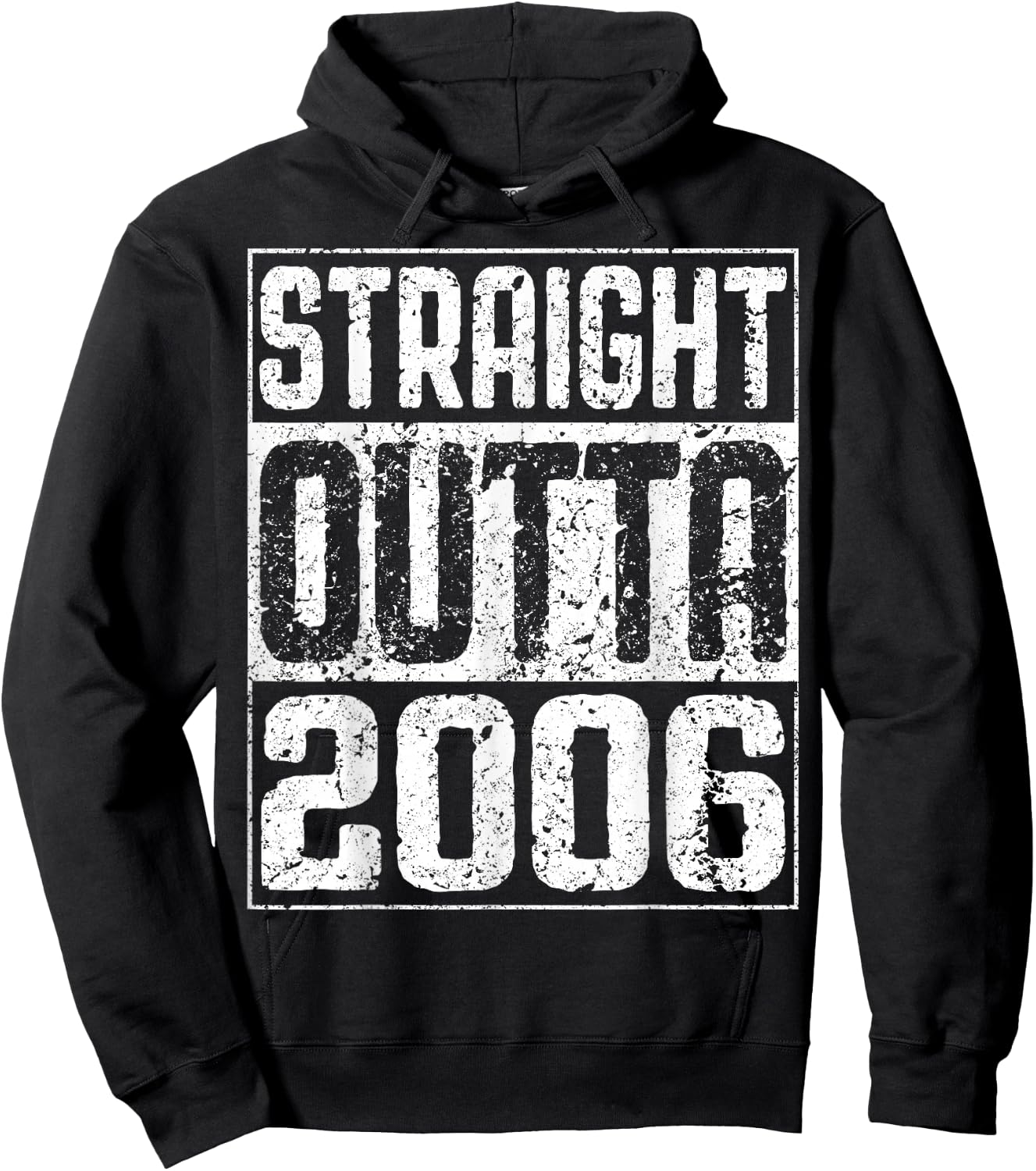 Straight Outta 2006 Shirt Men Women 20th Birthday Hoodie - Hoodie | Black